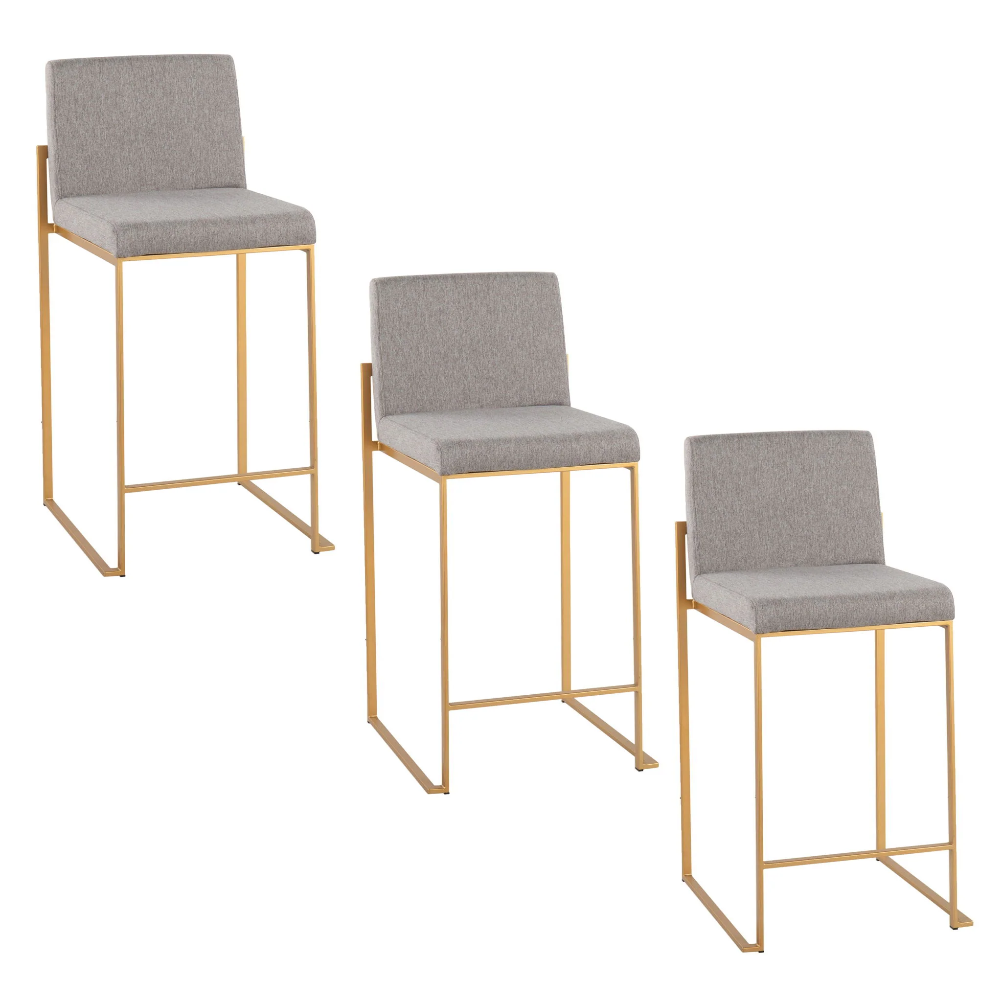 Fuji - Contemporary High Back Stylish Counter Stool - Image 5