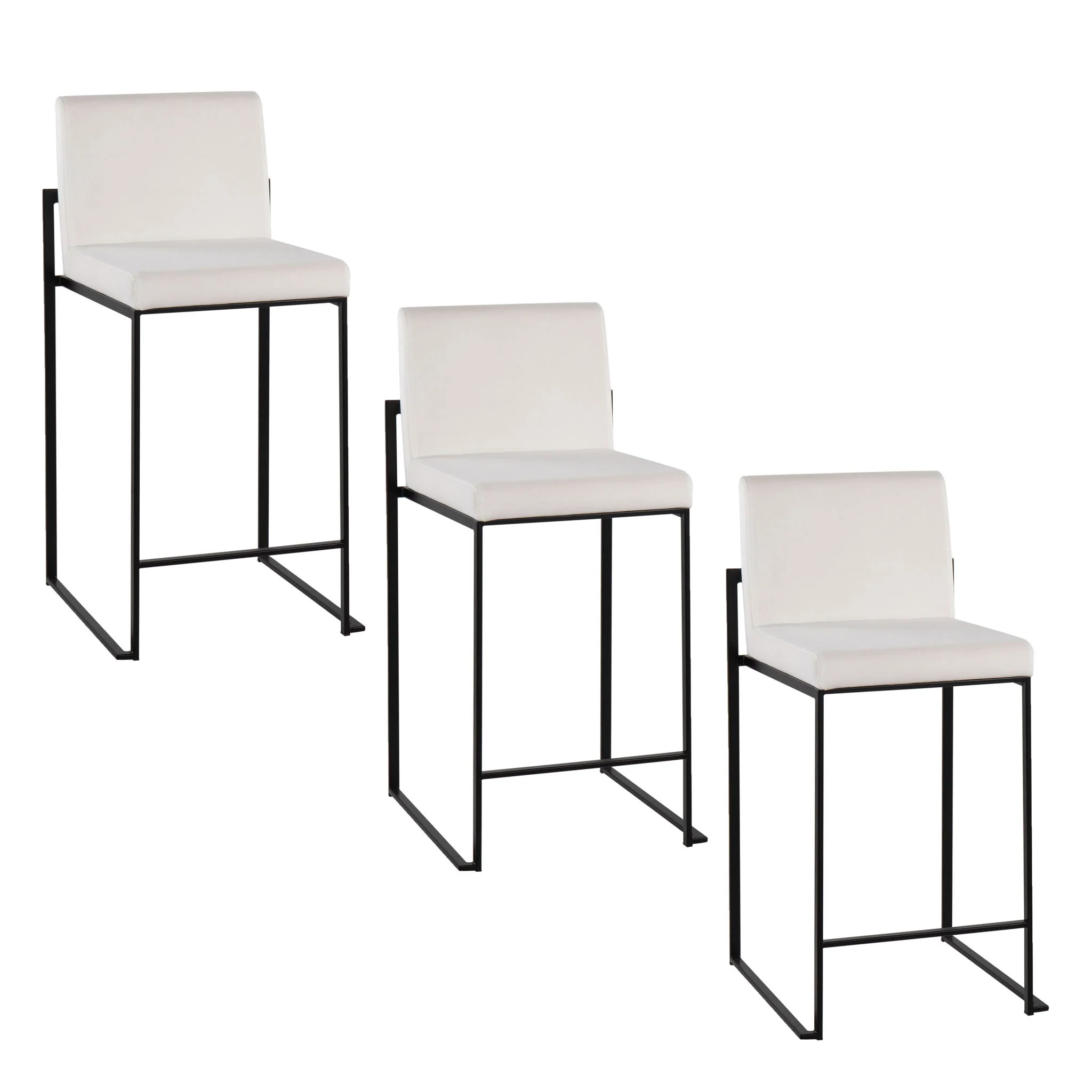 Fuji - Contemporary Modern Elegance, High Back Counter Stool - Image 10