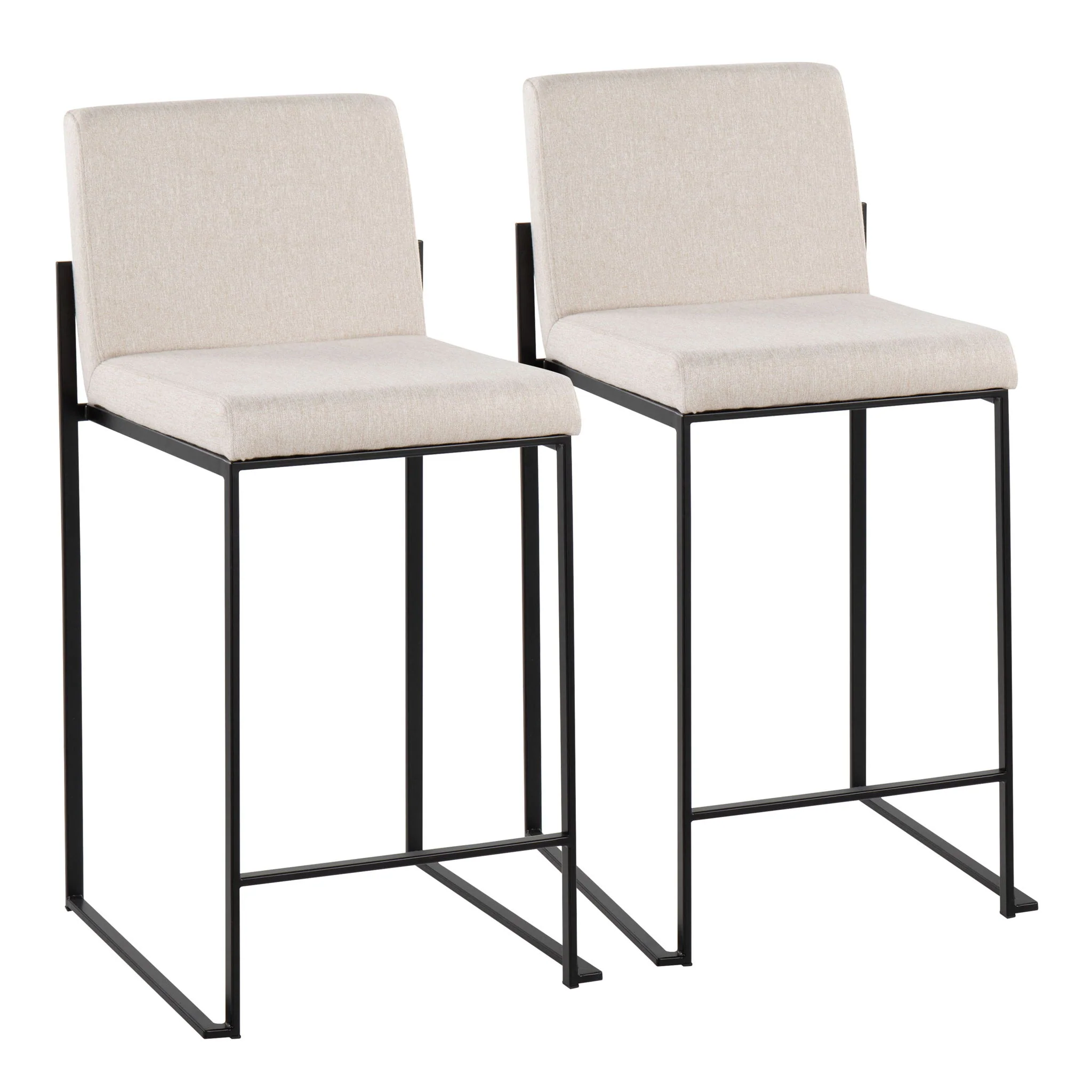 Fuji - Contemporary Modern Elegance, High Back Counter Stool - Image 2
