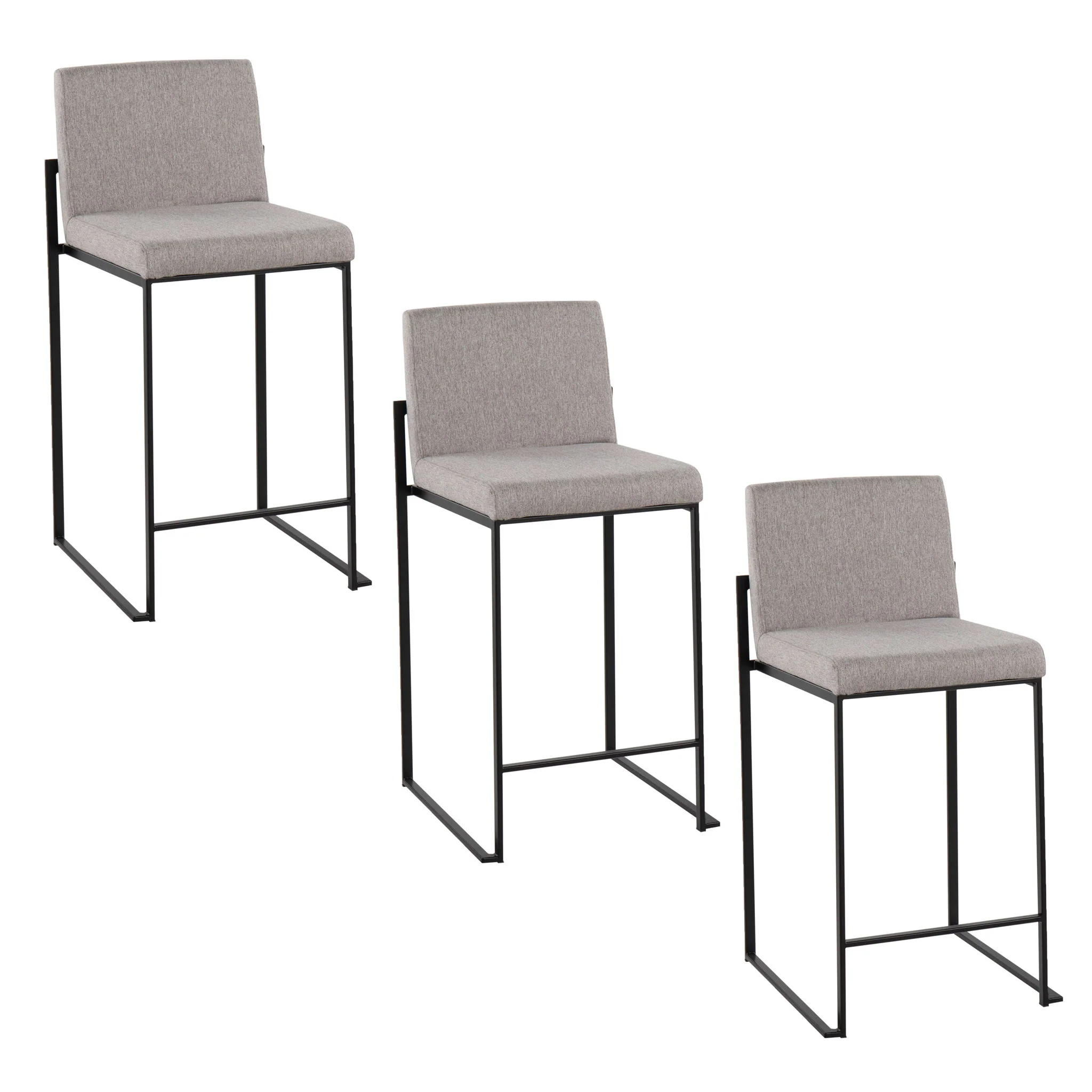 Fuji - Contemporary Modern Elegance, High Back Counter Stool - Image 5