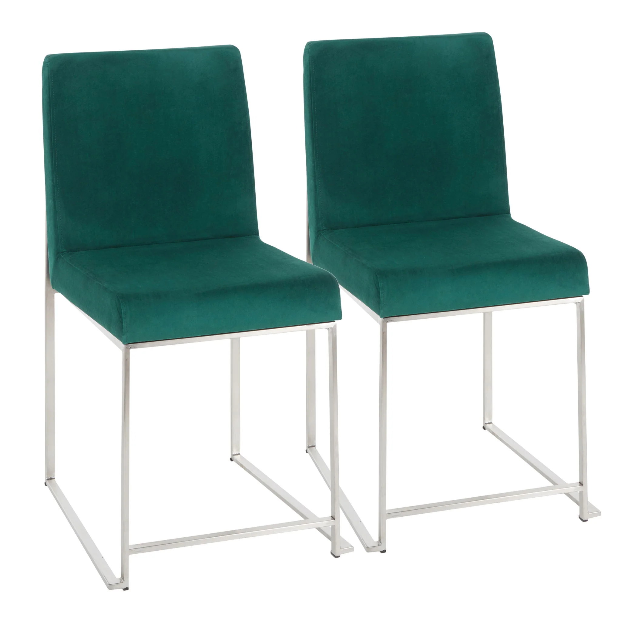 Fuji - Contemporary Modern Elegance High Back Dining Chair (Set of 2) - Image 3