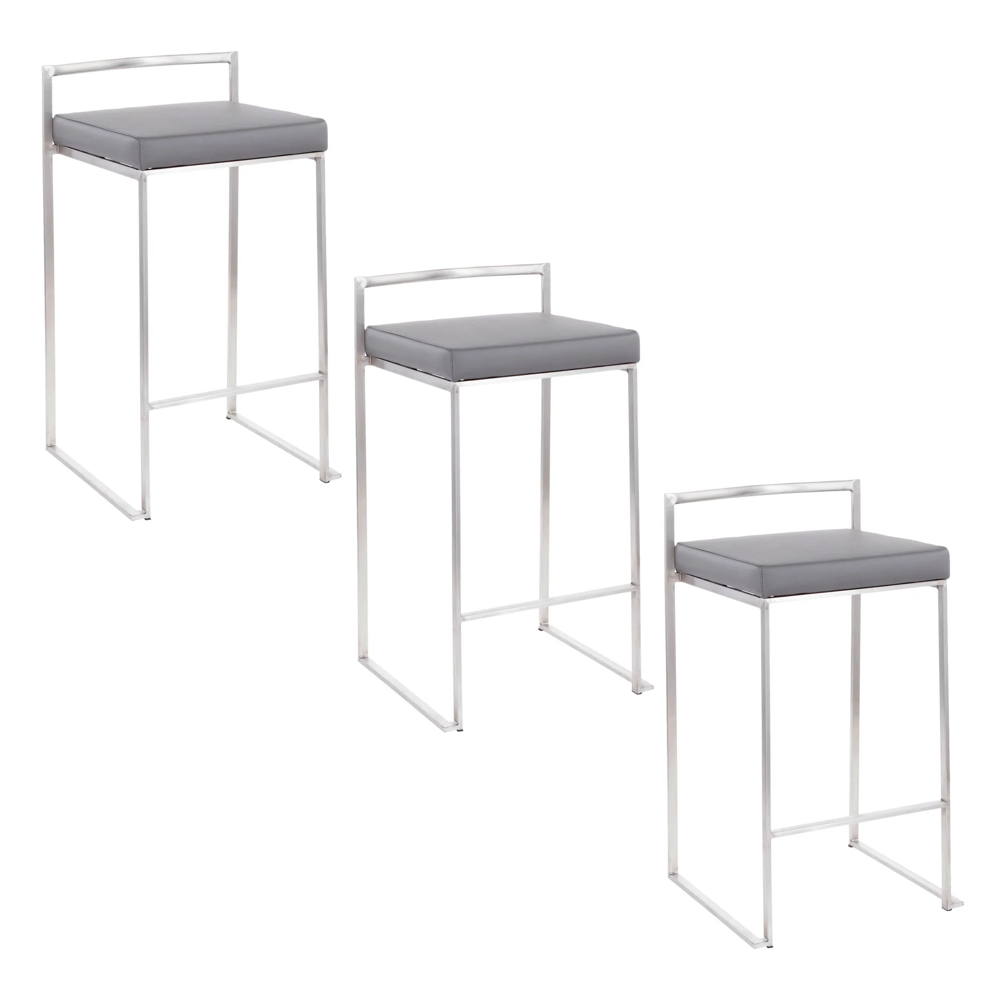 Fuji - Elegant Design Contemporary Stackable Counter Stool - Image 2