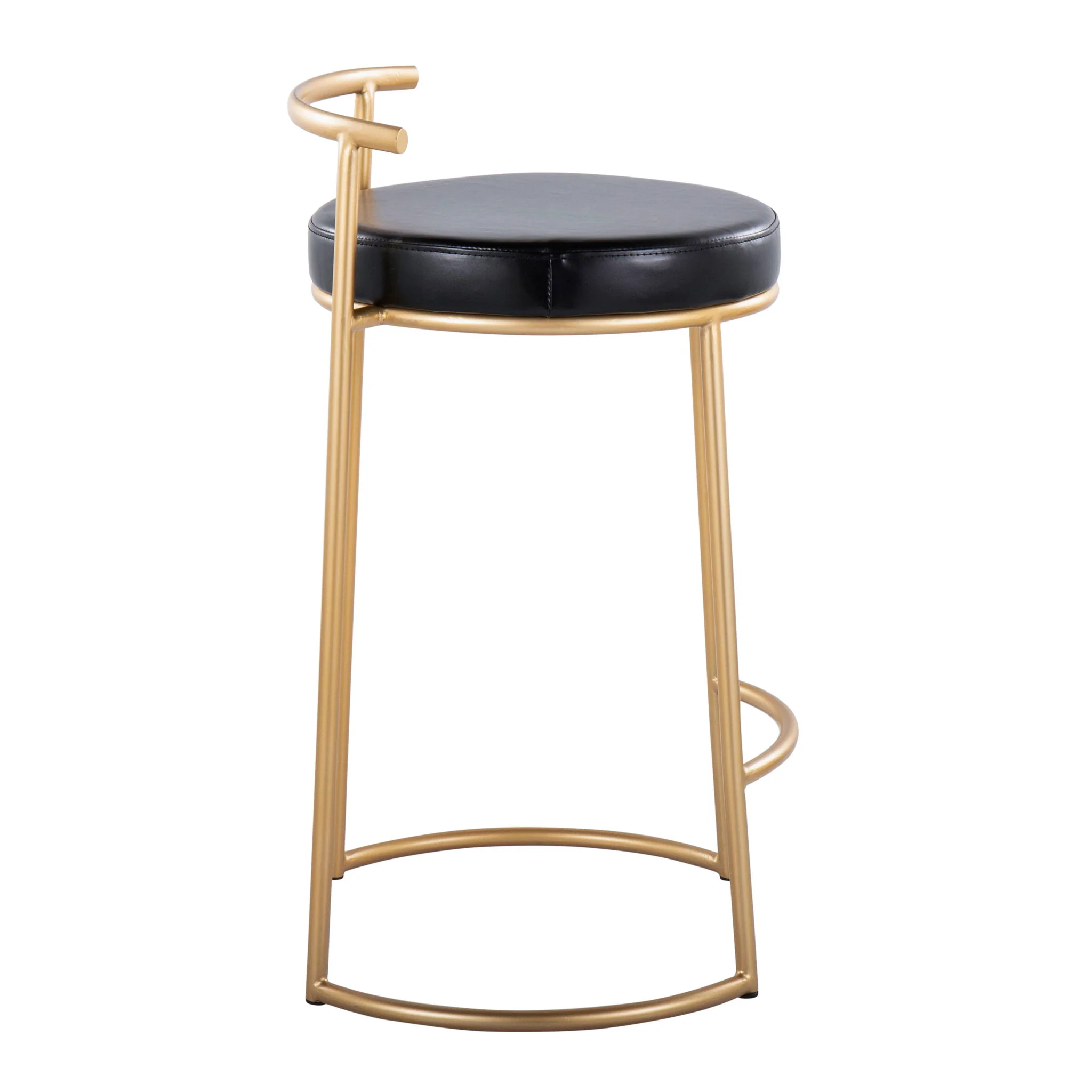 Fuji - Round Contemporary Fixed Height Counter Stool (Set of 2) - Image 6