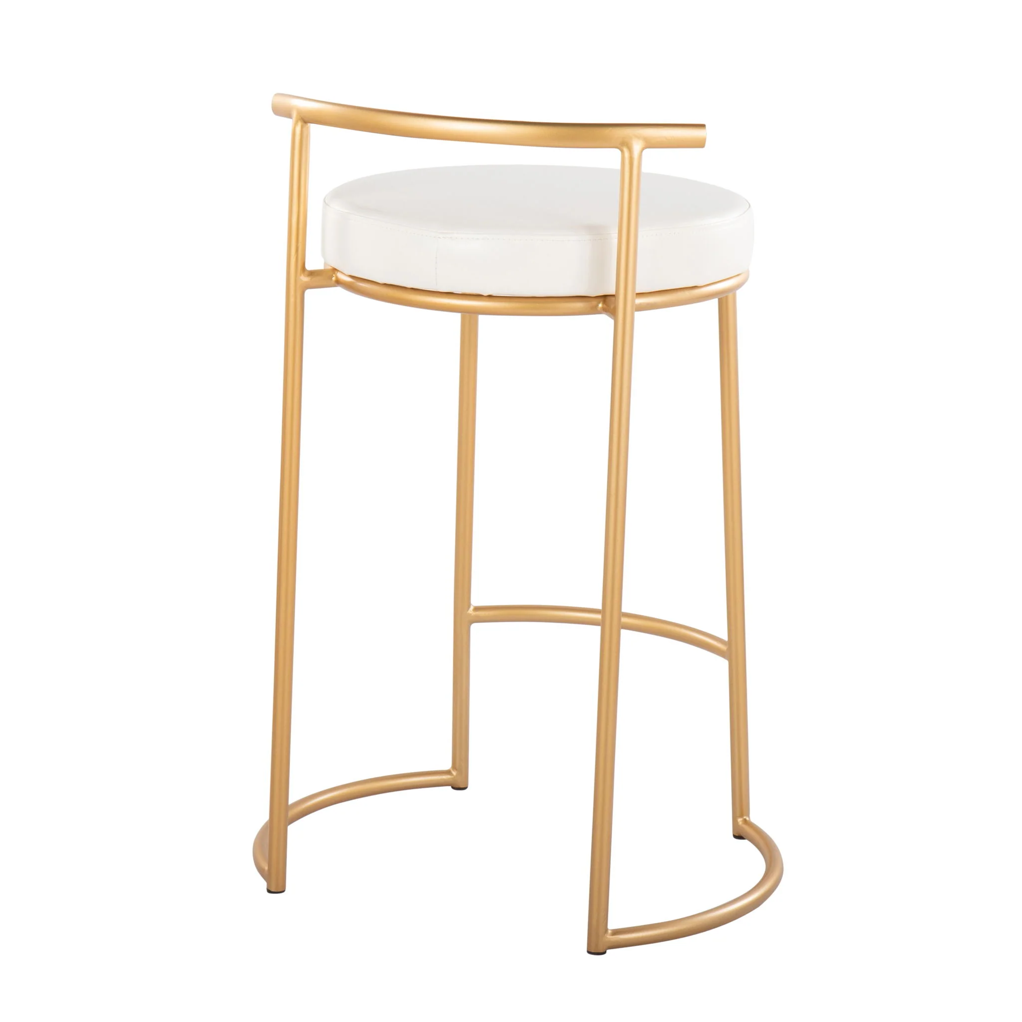 Fuji - Round Contemporary Fixed Height Counter Stool (Set of 2) - Image 8