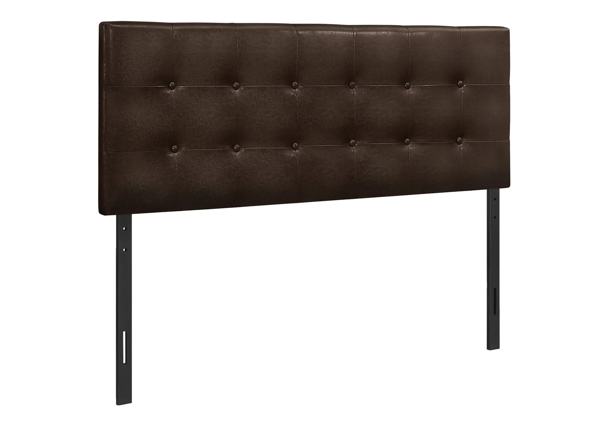 Full Size, Bed Headboard Only, Upholstered, Transitional - Brown - Image 4