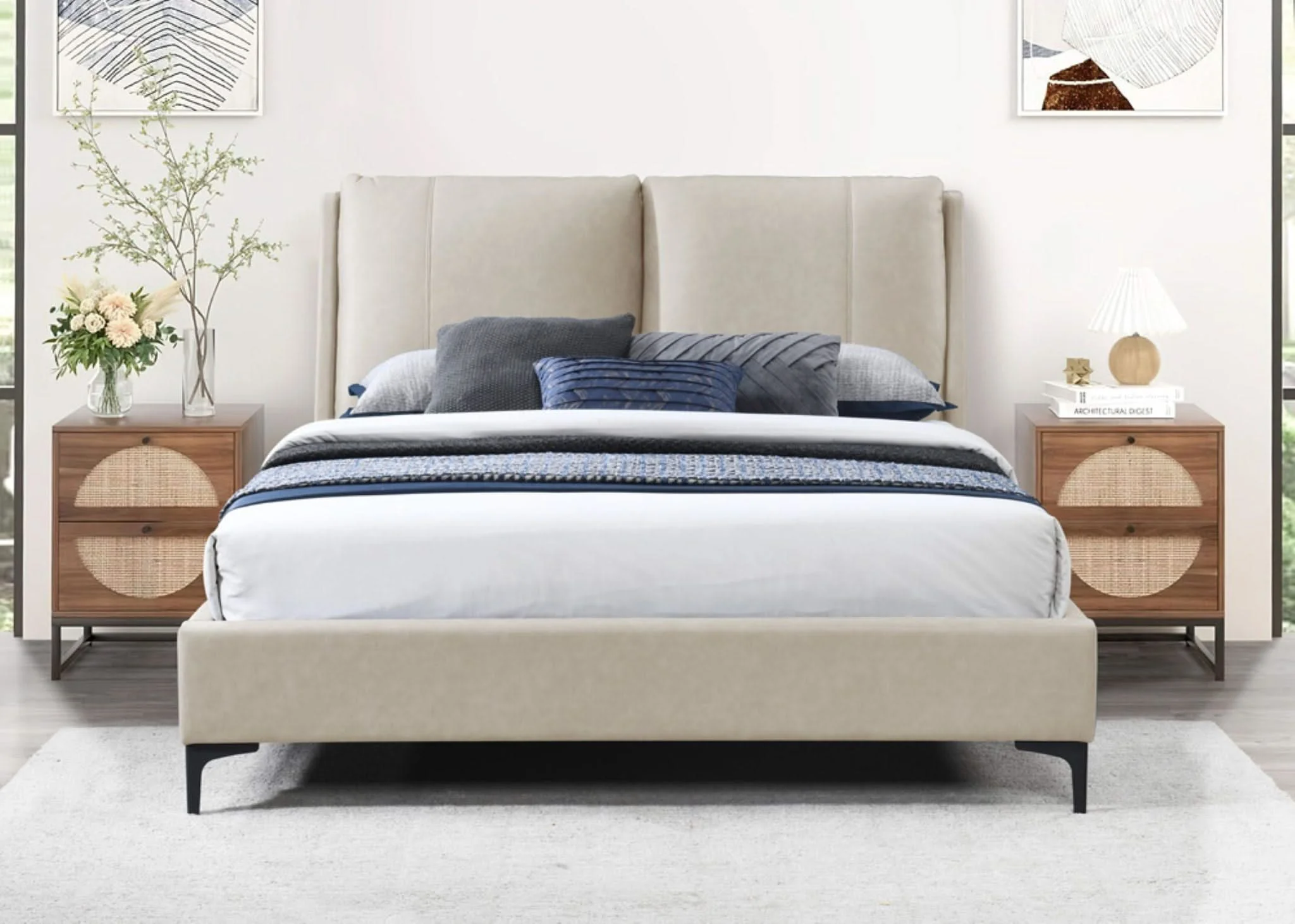 Fully Upholstered Bed - Image 3