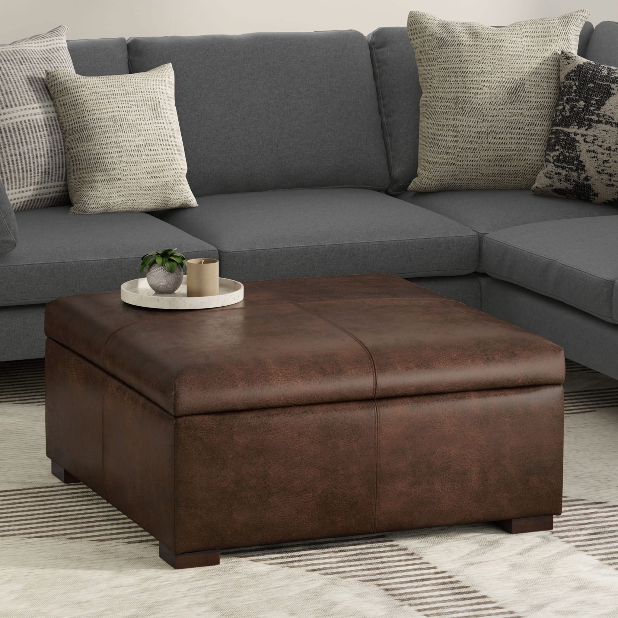 Gabbie - Coffee Table Upholstered Storage Ottoman - Image 14