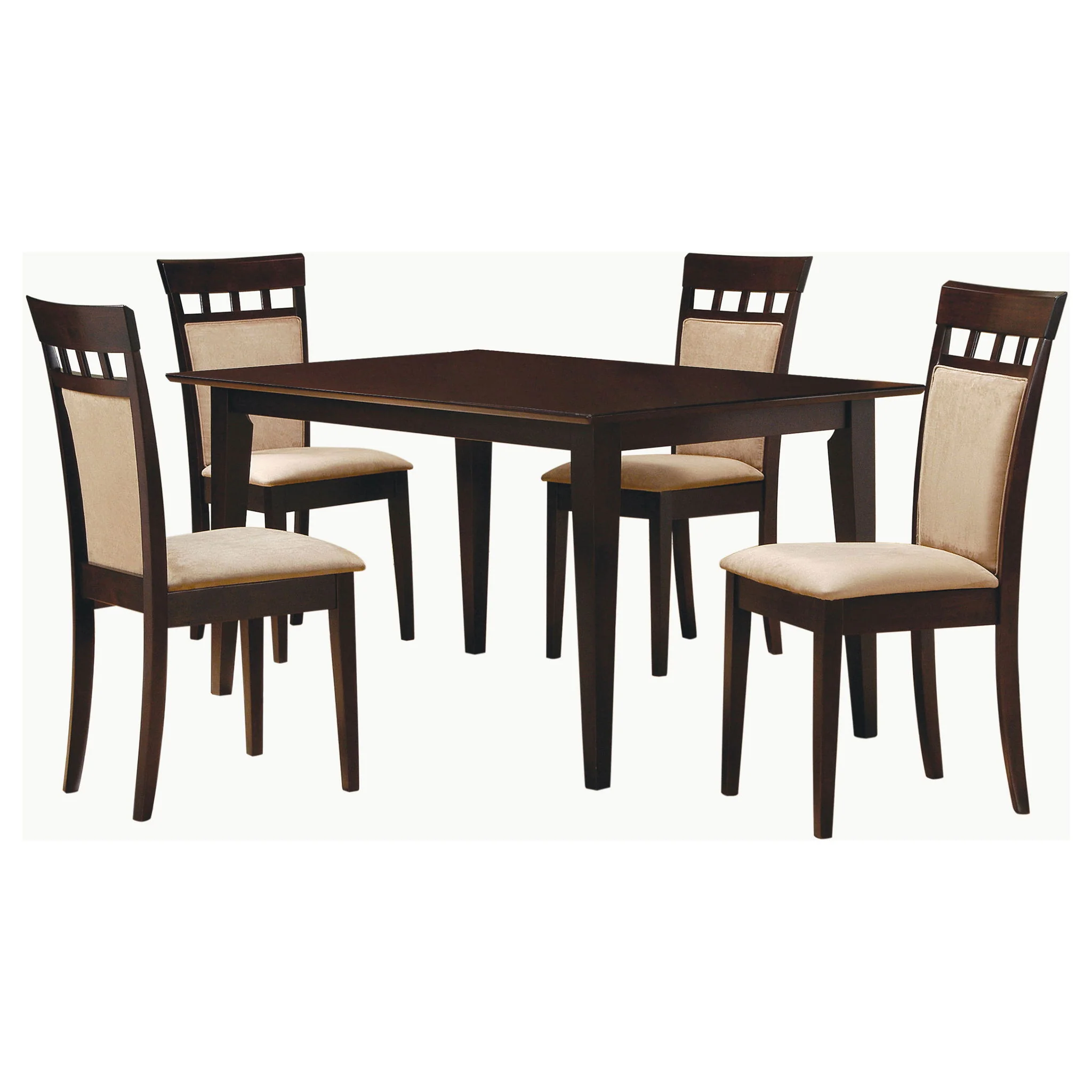 Gabriel 5-piece Rectangular 59-inch Dining Set Cappuccino - Image 4