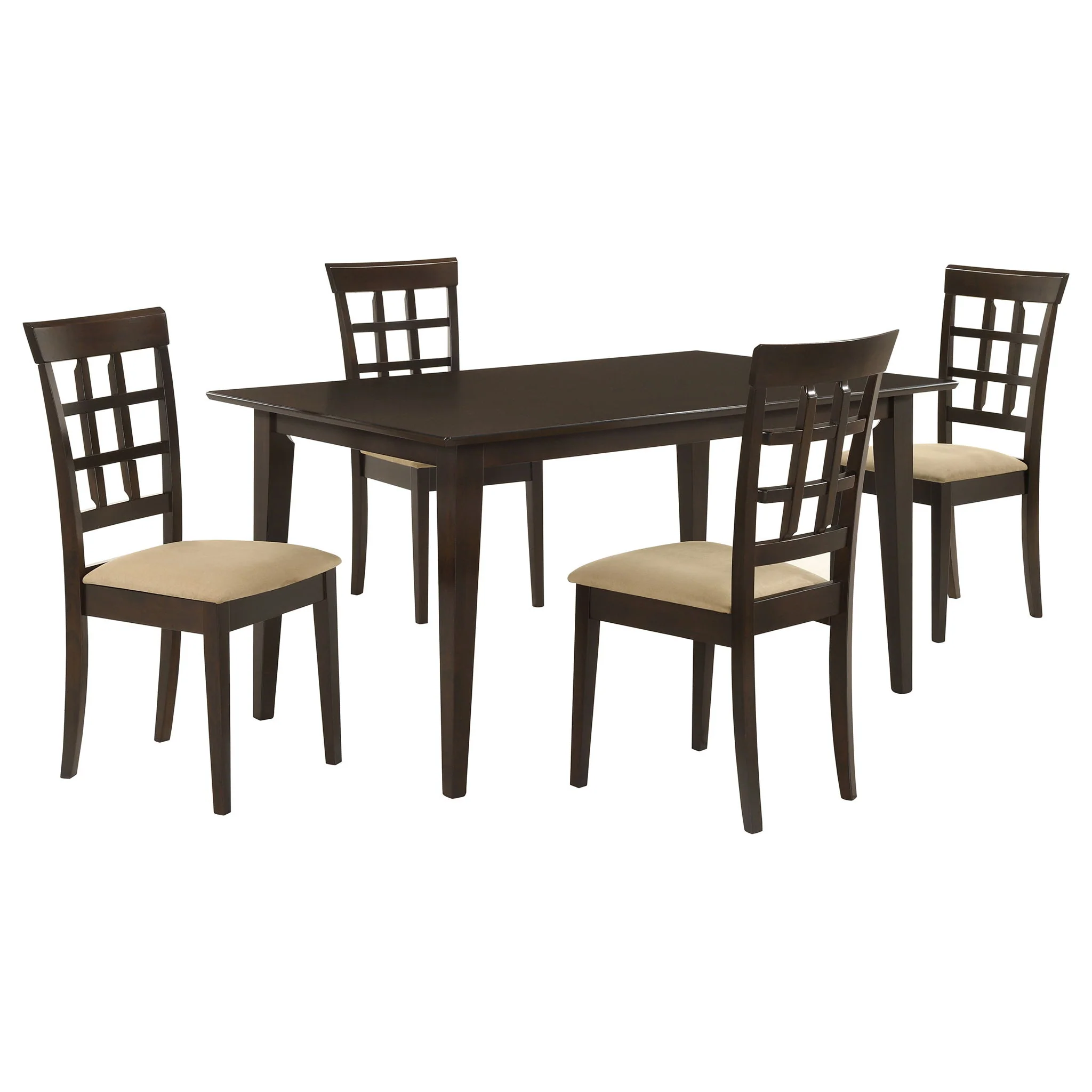 Gabriel 5-piece Rectangular 59-inch Dining Set Cappuccino - Image 4