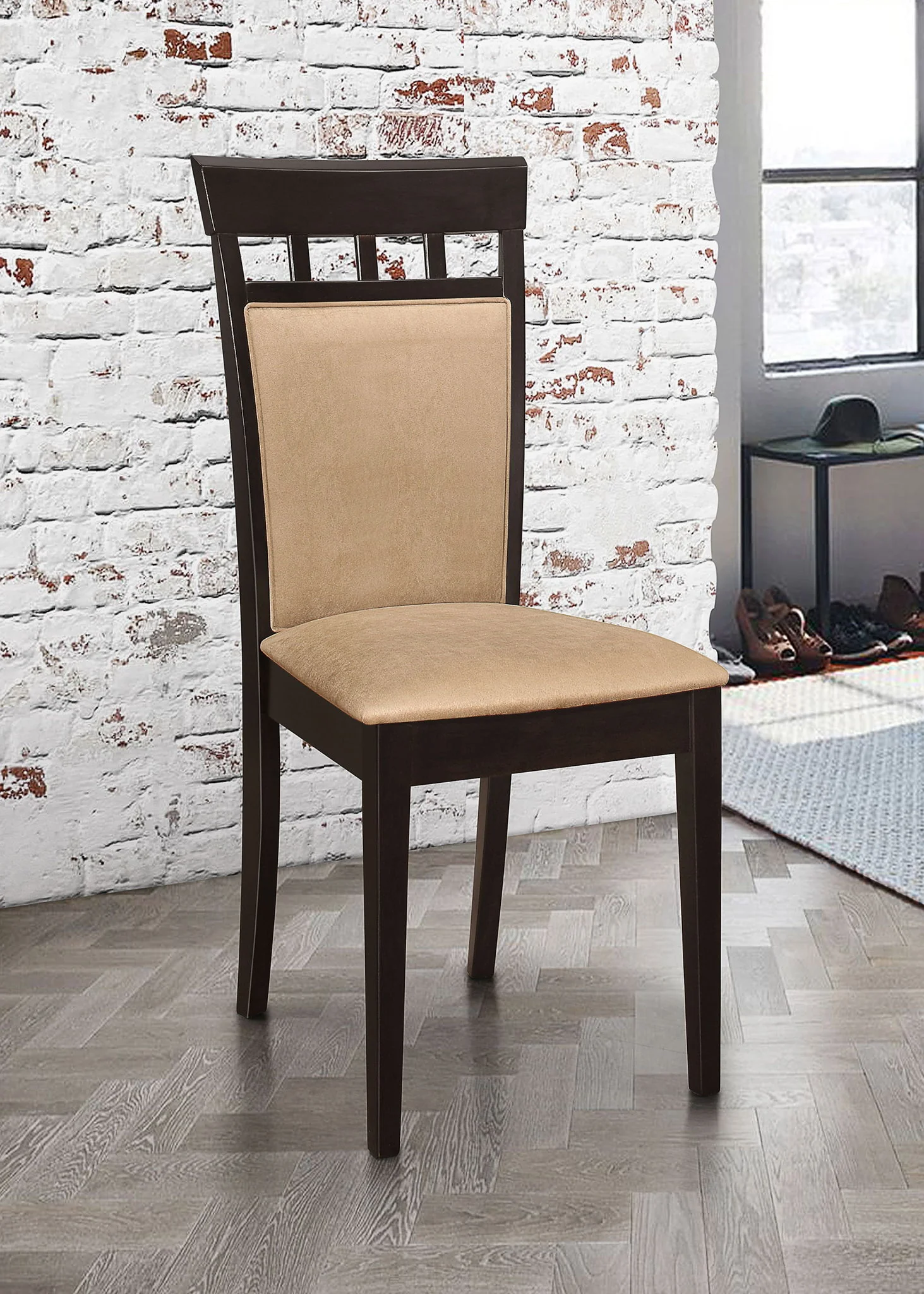 Gabriel Closed Back Dining Side Chair Cappuccino (Set of 2) - Image 3