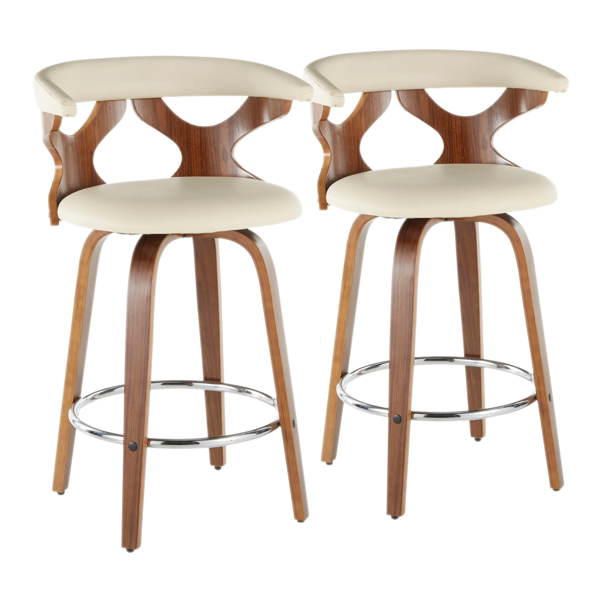 Gardenia - Mid Century Modern Counter Stool (Set of 2) - Image 3