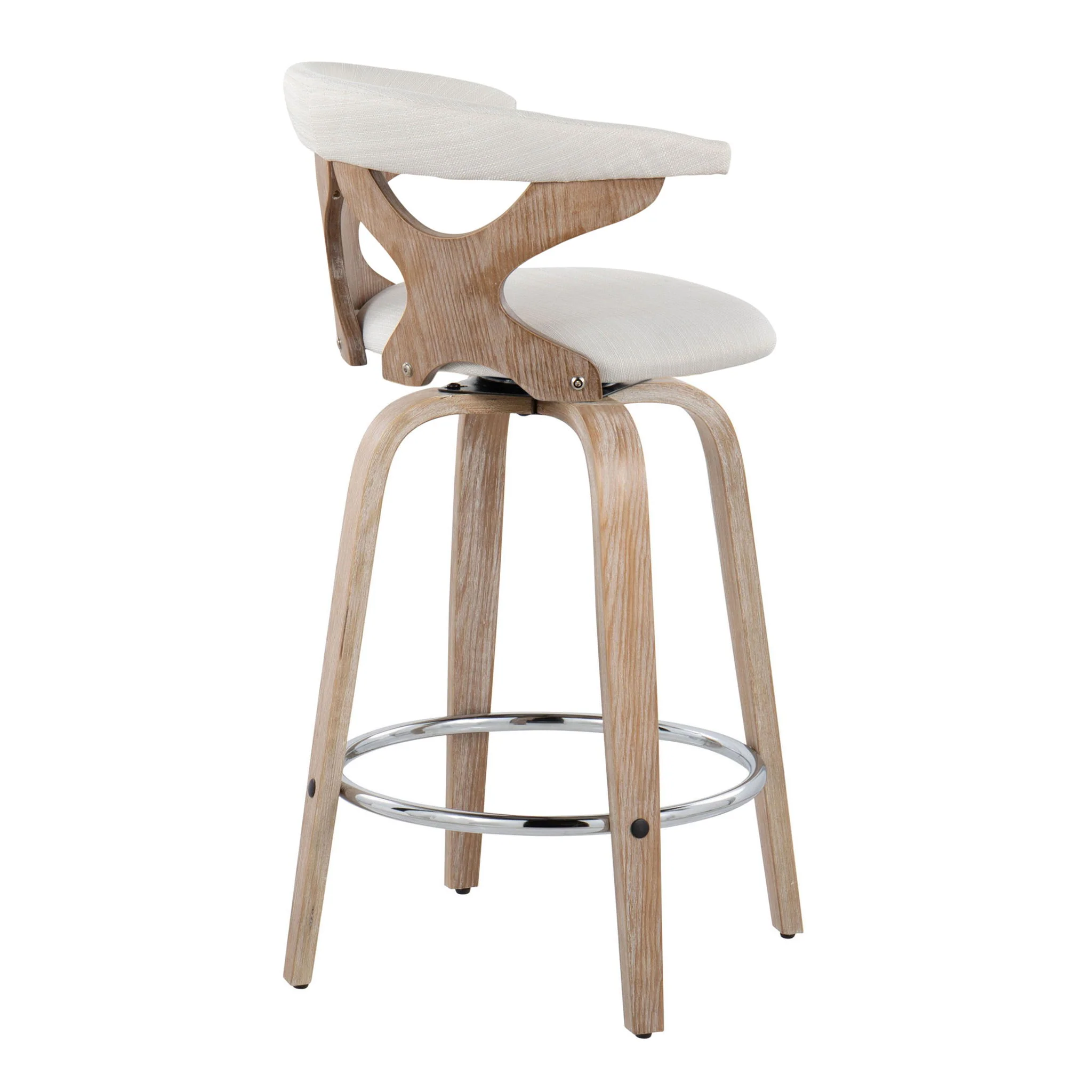 Gardenia - Mid Century Modern Fixed Height Counter Stool With Swivel (Set of 2) - Image 9