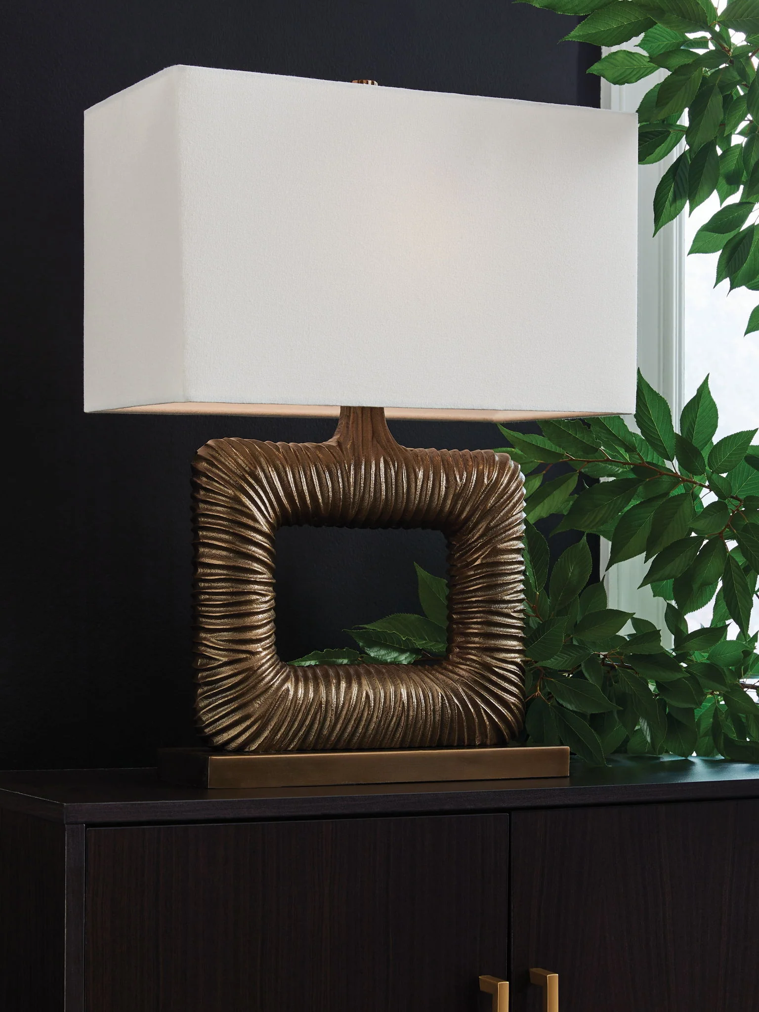 Garronby - Metal Table Lamp - Antique Brass Finish - Image 3