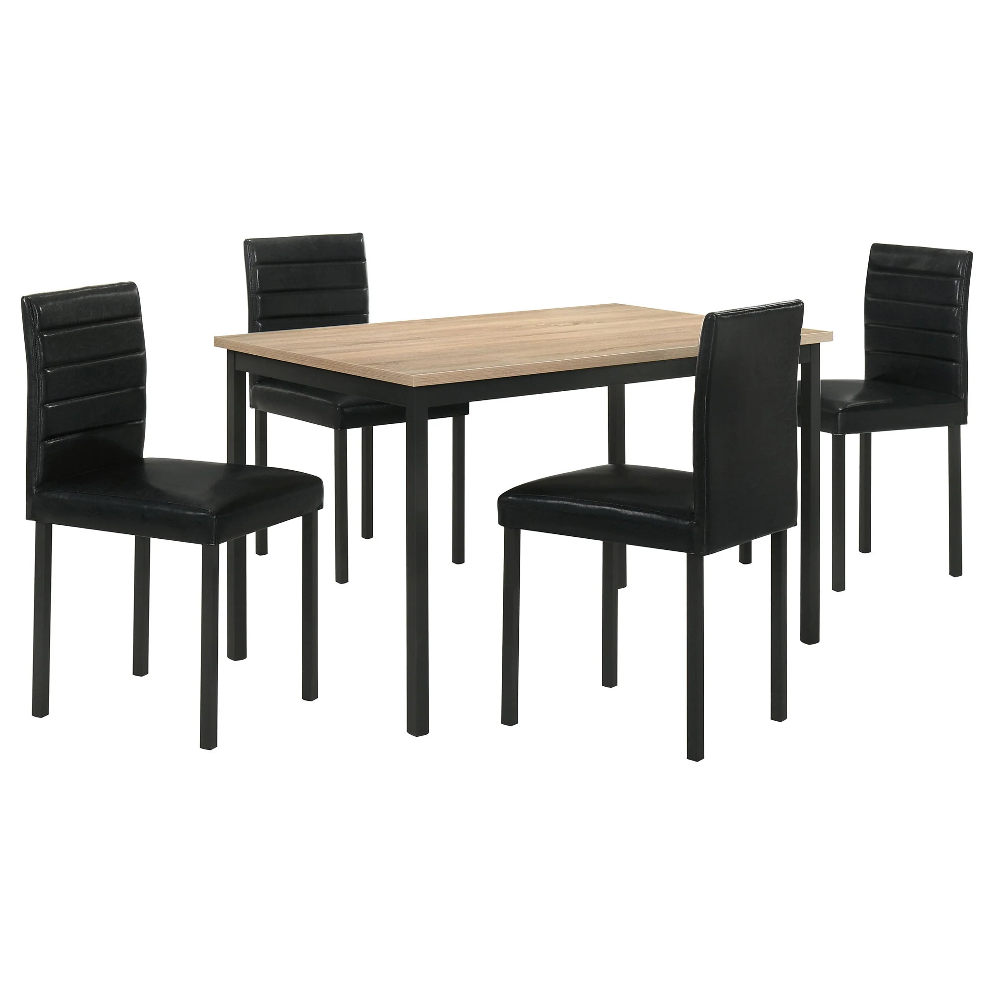 Garza 5-piece Rectangular Dining Table Greige Oak - Image 4
