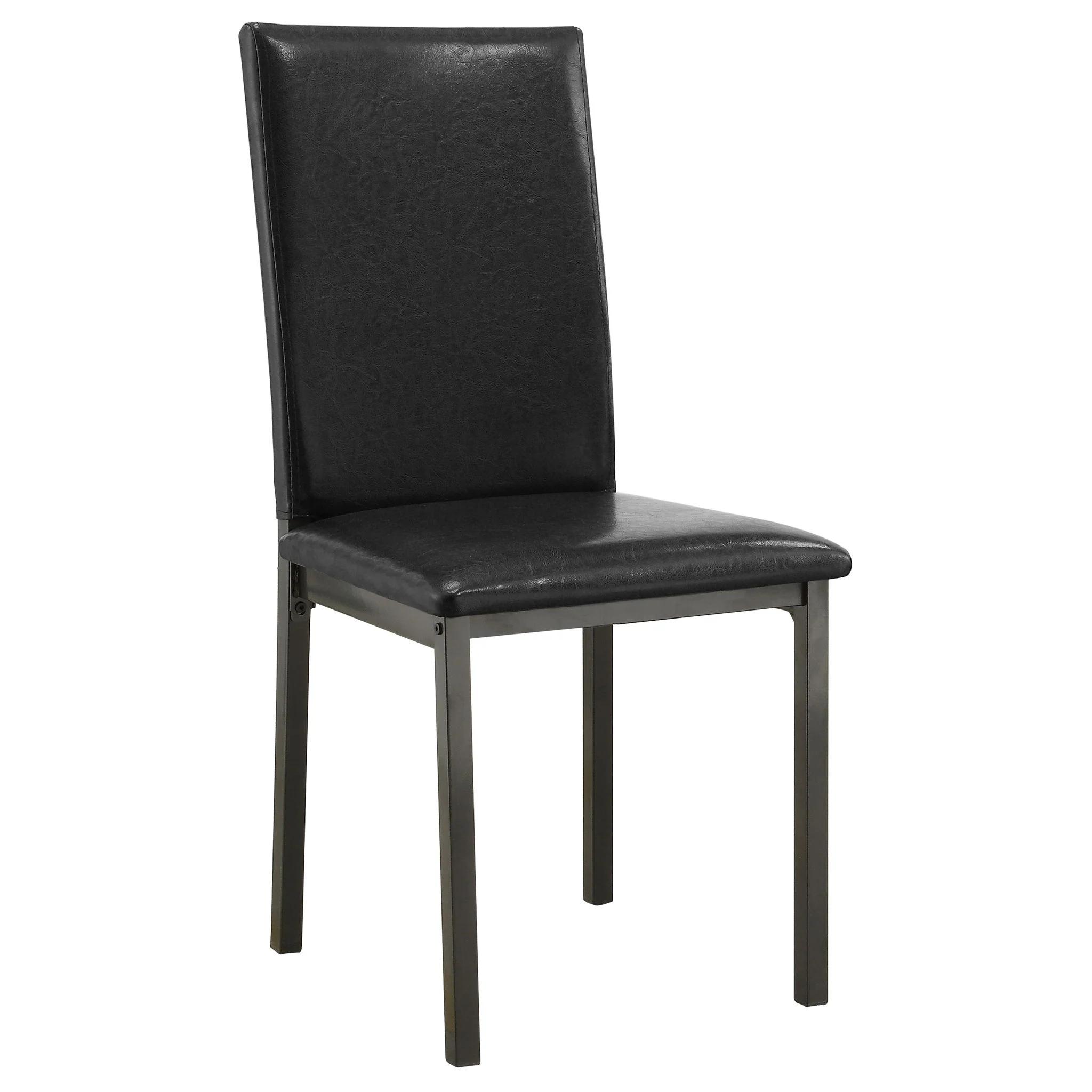Garza Upholstered Dining Side Chair Black (Set of 2) - Image 3