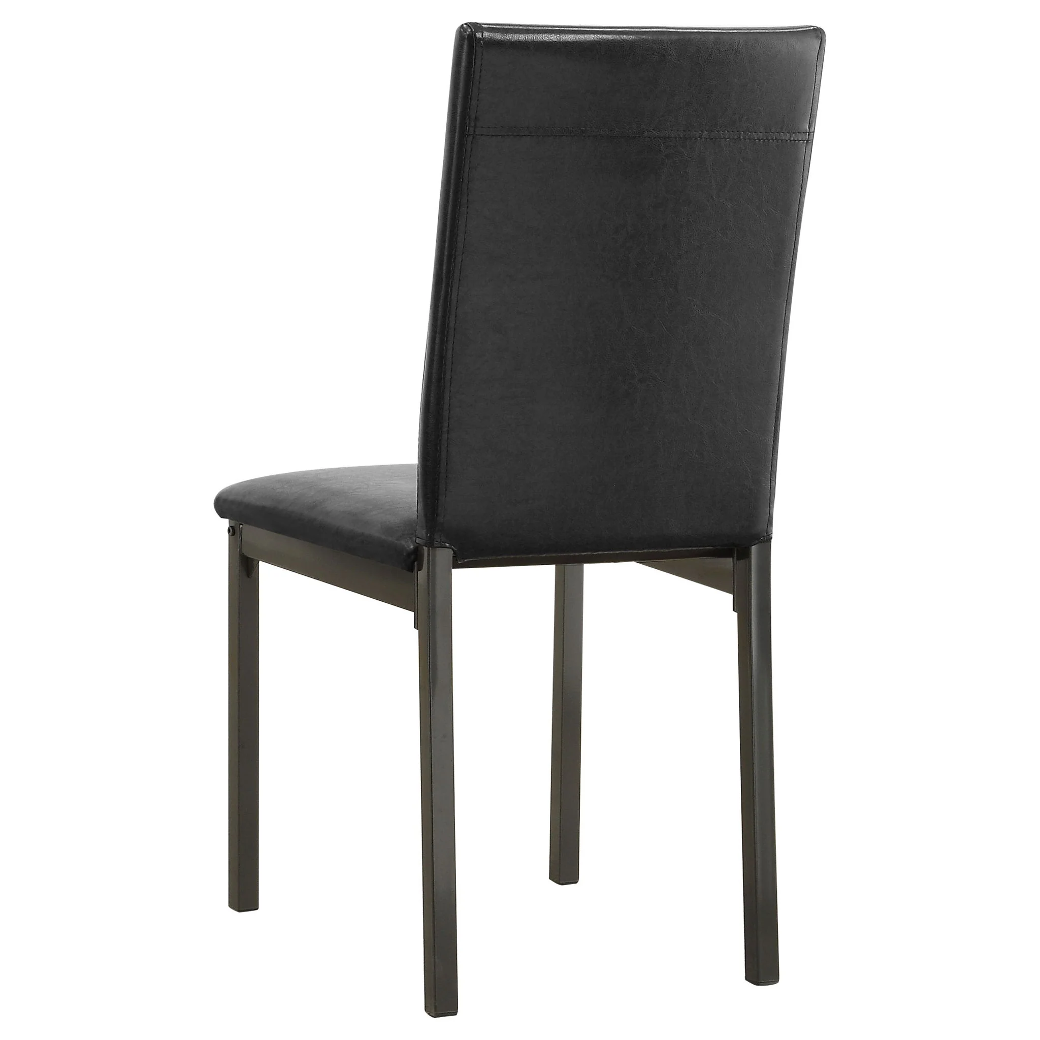 Garza Upholstered Dining Side Chair Black (Set of 2) - Image 4