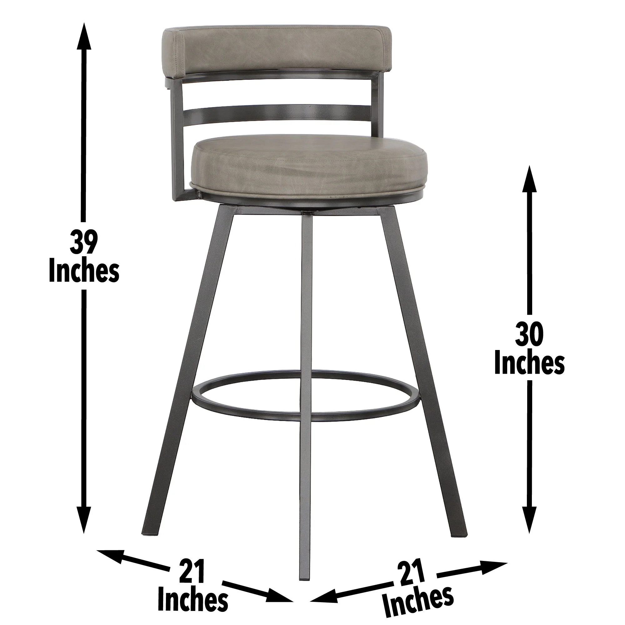 Gene - Swivel Bar Stool - Image 4