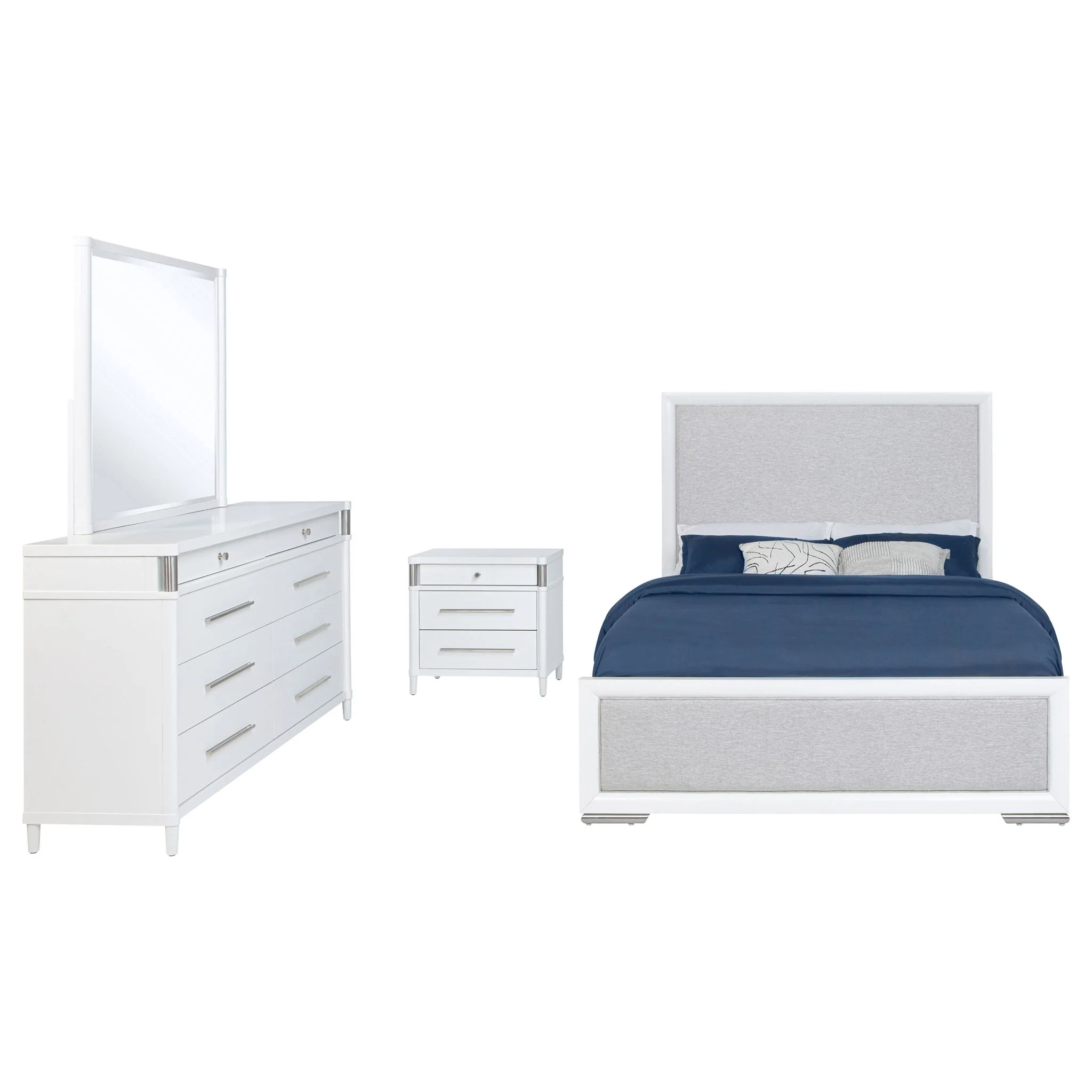 Gracemont 4-piece Queen Bedroom Set White - Image 2