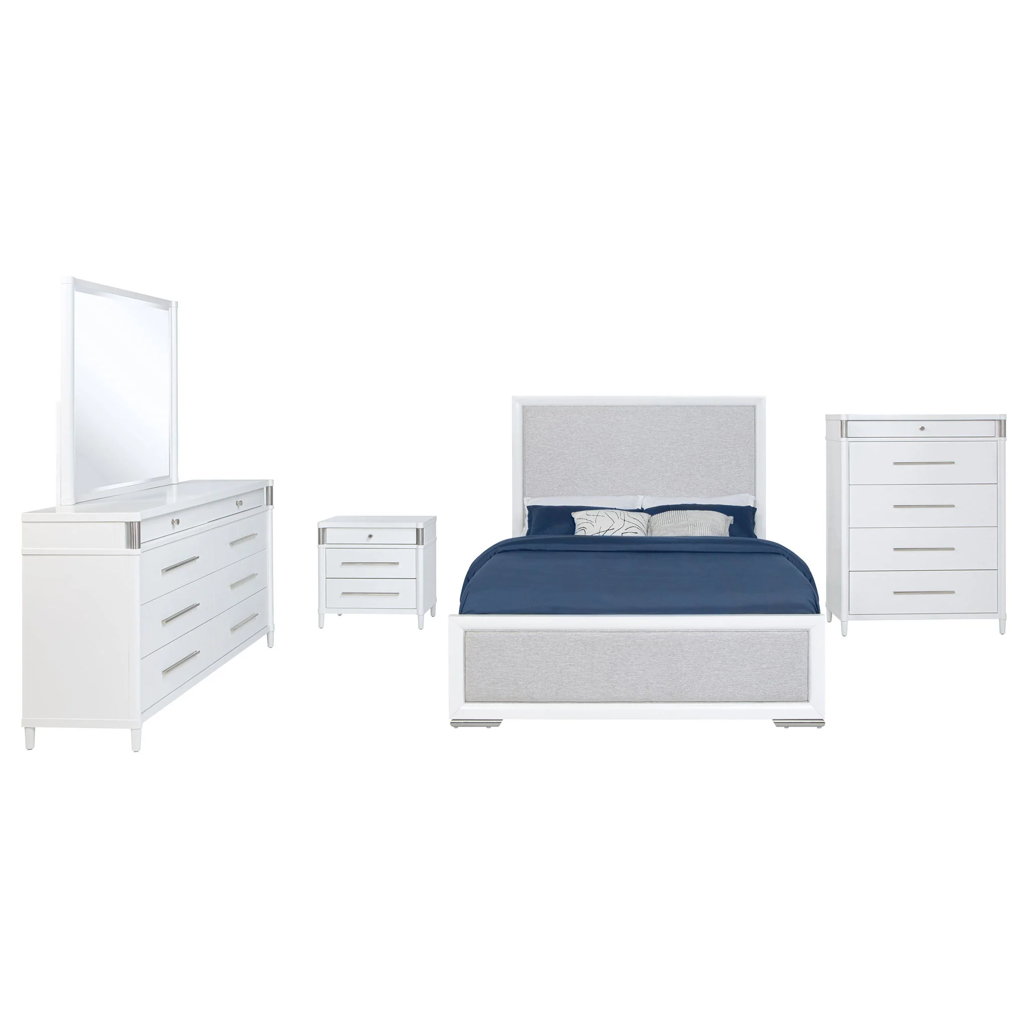 Gracemont 5-piece Eastern King Bedroom Set White - Image 3