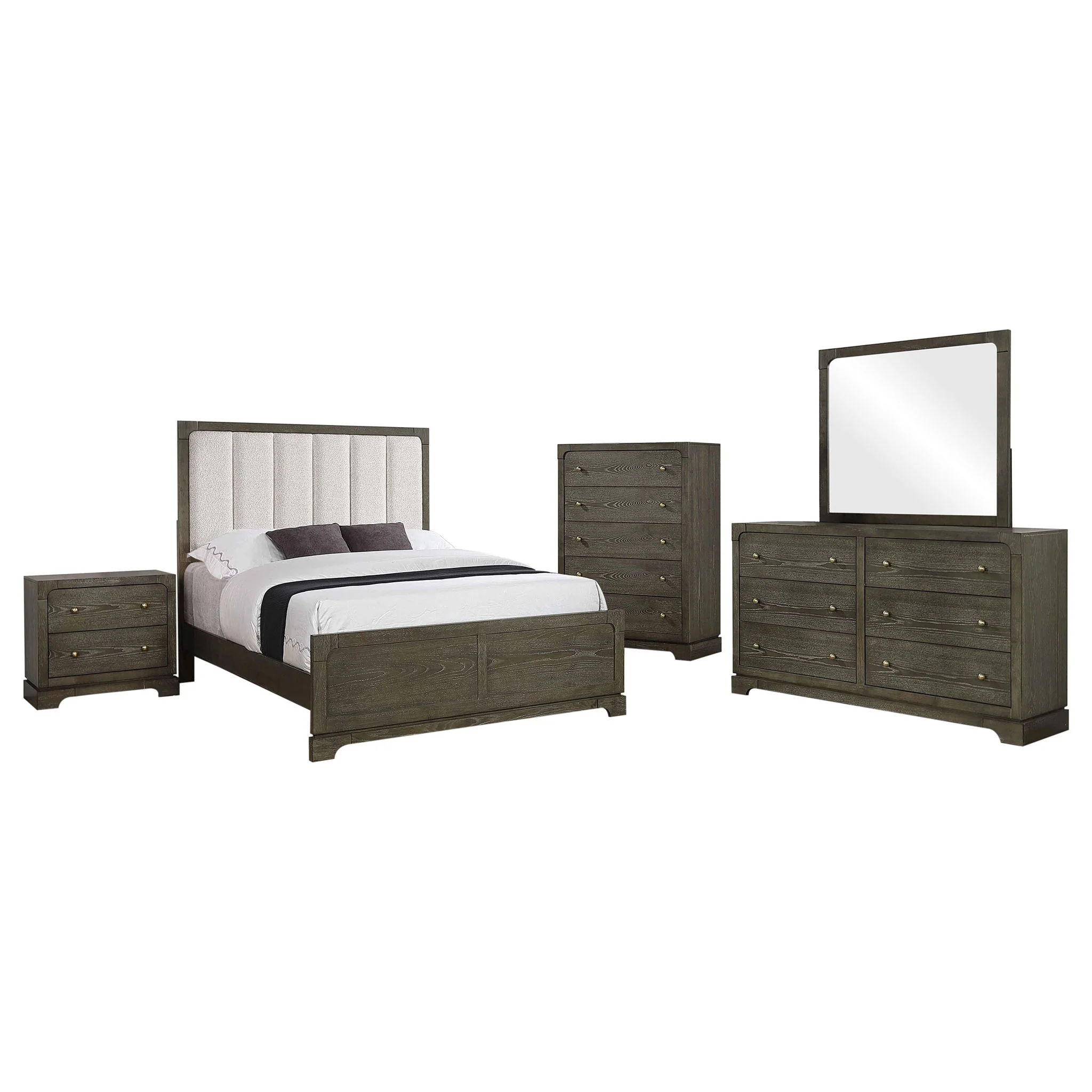 Gran Park 5-piece California King Bedroom Set Dark Cocoa - Image 4