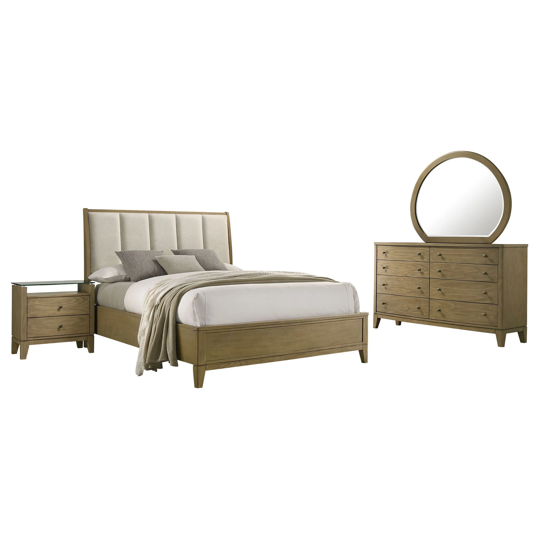 Granada 4-piece Eastern King Bedroom Set Natural Pine - Image 3