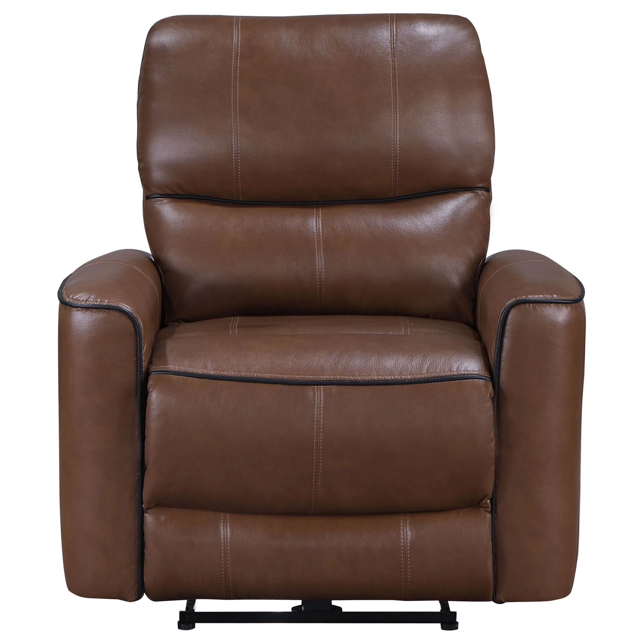 Greenfield Upholstered Power Recliner Chair Saddle Brown - Image 2