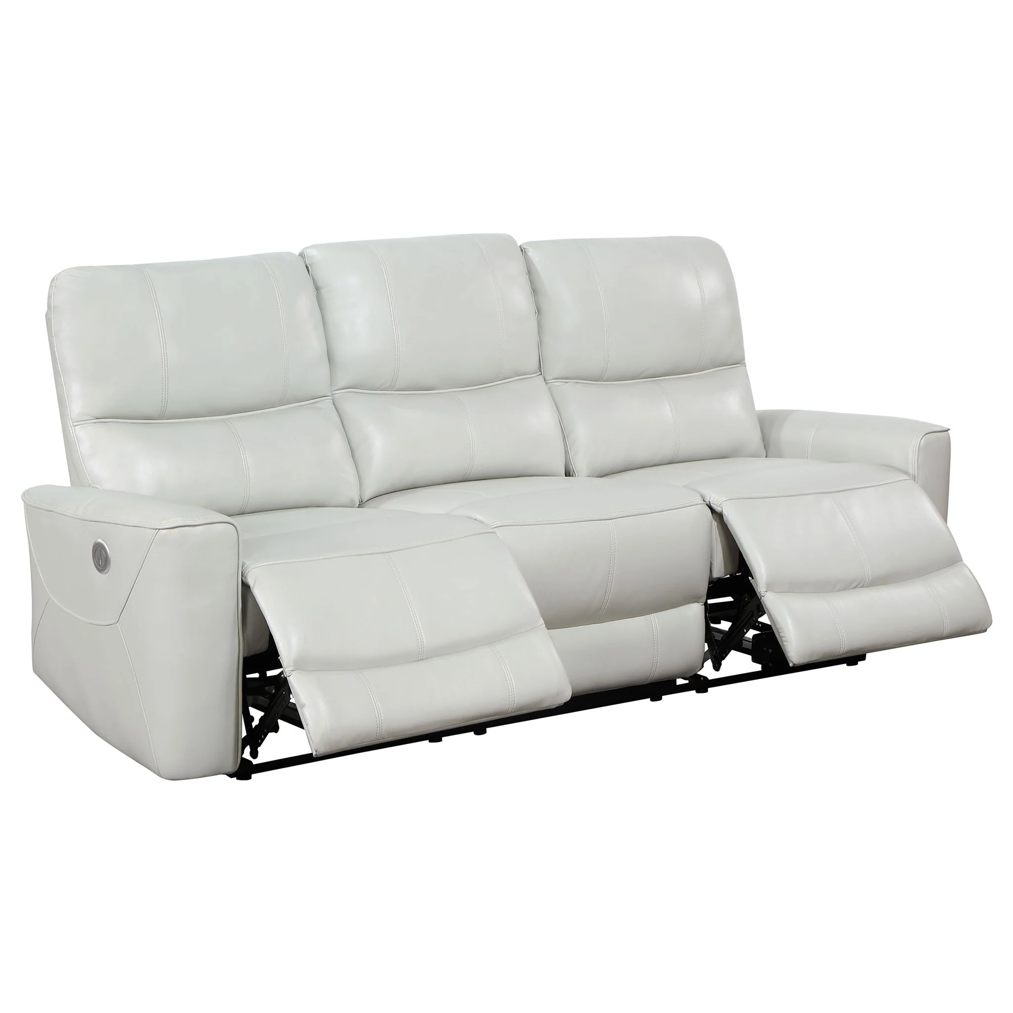Greenfield Upholstered Power Reclining Sofa Dove Grey - Image 2