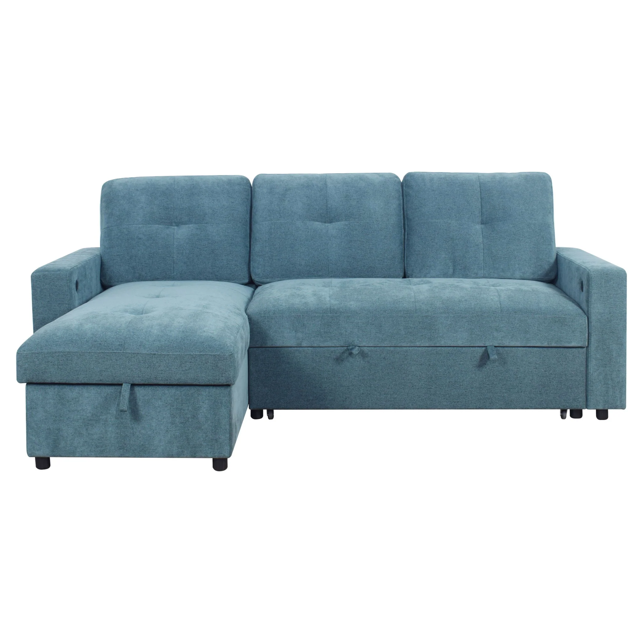 Greer - 2 Pieces LAF Sofa/Chaise - Green - Image 3