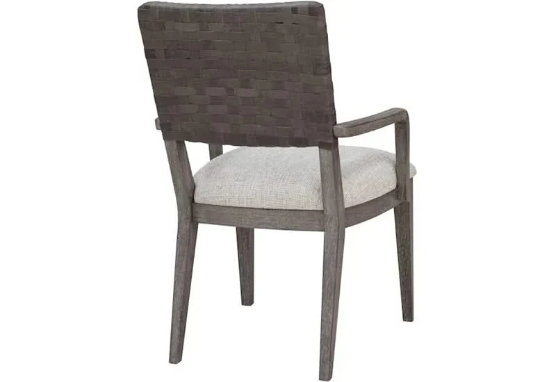 Griffith Gray Modern 7 PC Pedestal Dining Room Set with 2 Arm Chairs and 4 Side Chairs - Image 9