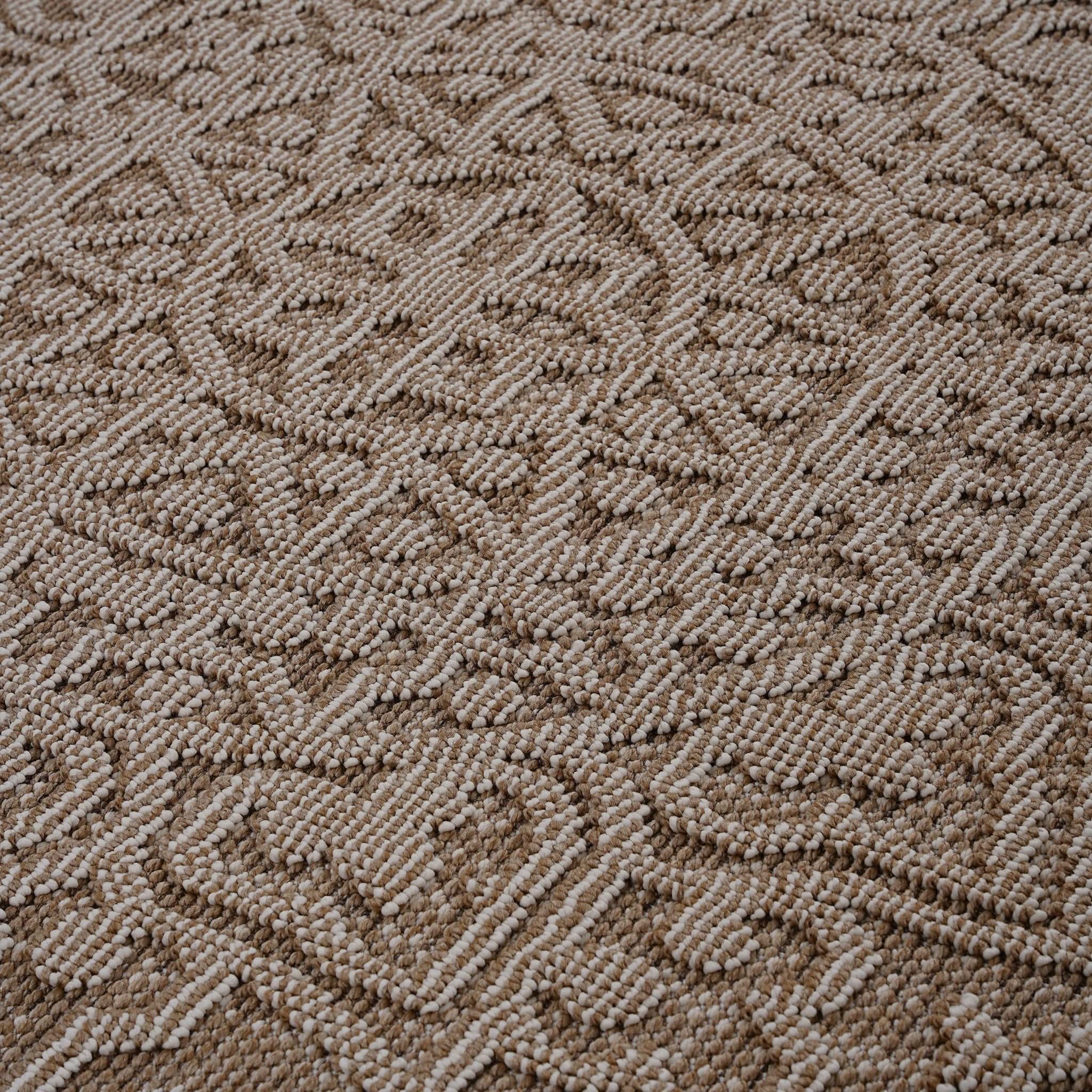 Guros - 6' X 9' Medallion Indoor / Outdoor Area Rug - Beige - Image 3