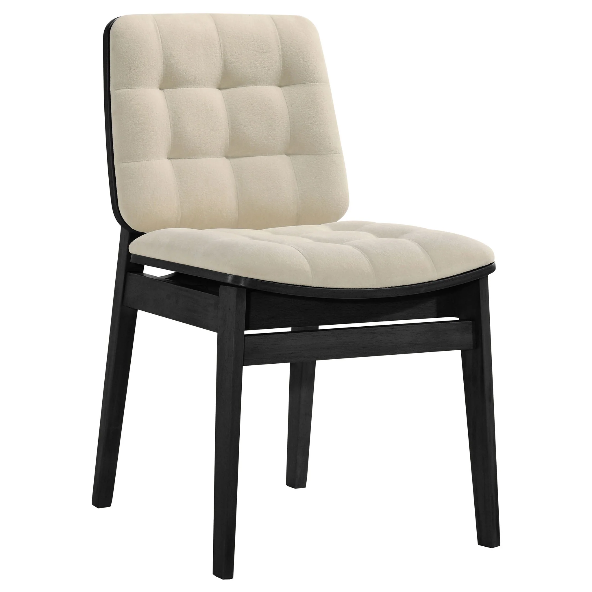 Hamlyn 5-piece Round Wood Dining Set Cream and Black - Image 3