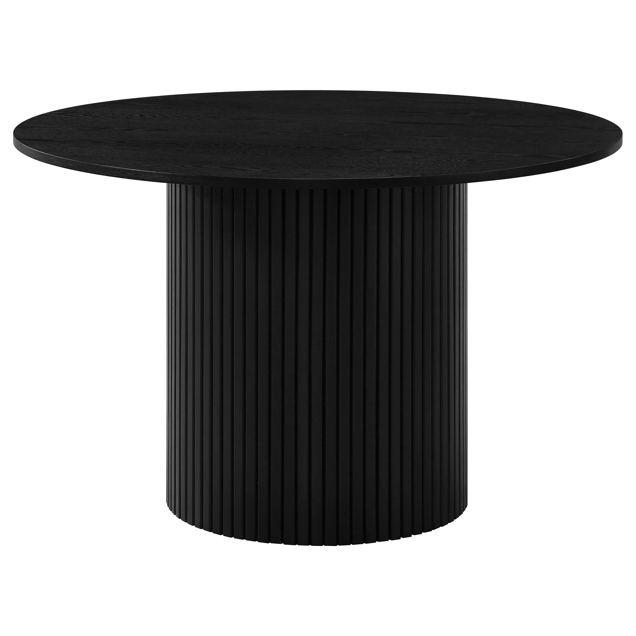 Hamlyn 5-piece Round Wood Dining Set Wheat and Black - Image 4