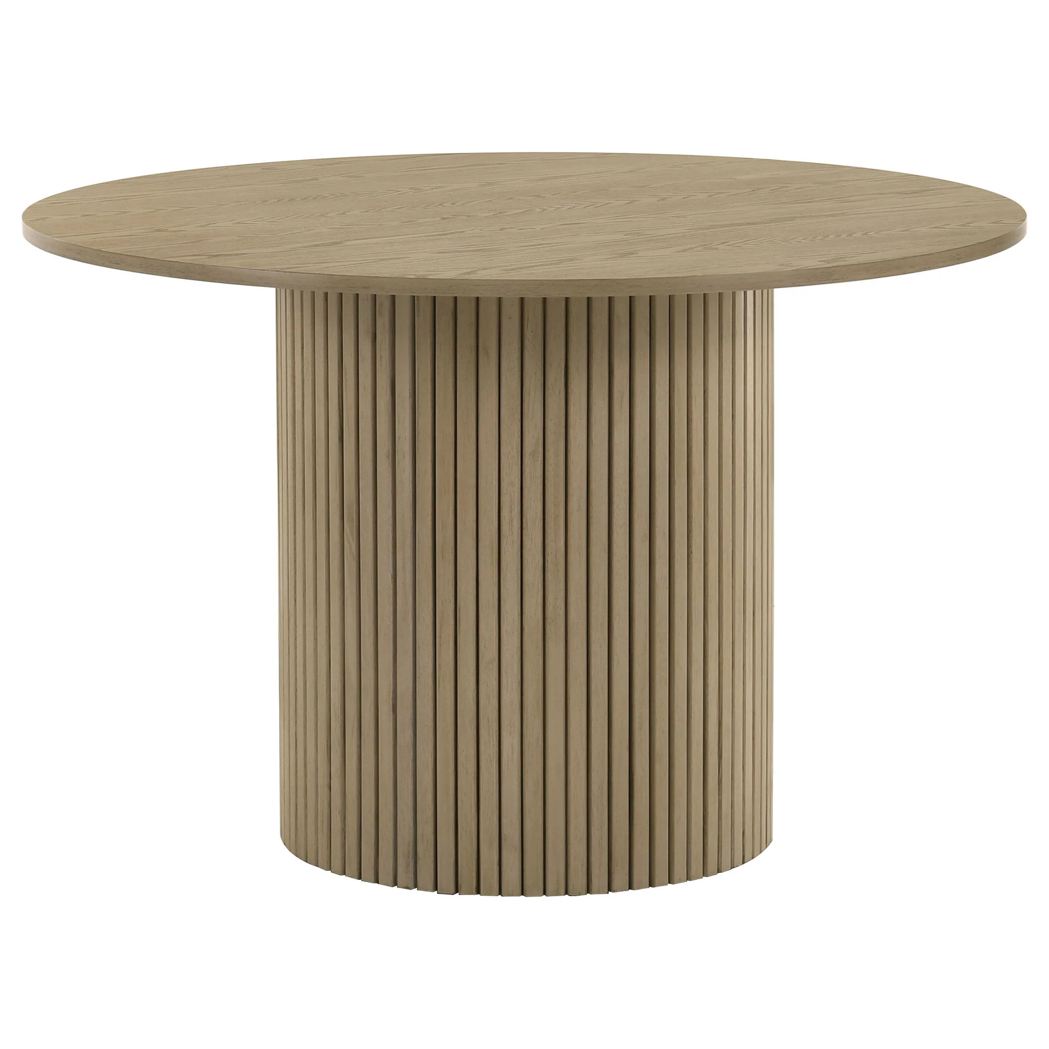 Hamlyn 5-piece Round Wood Dining Set Wheat and Natural Oak - Image 2