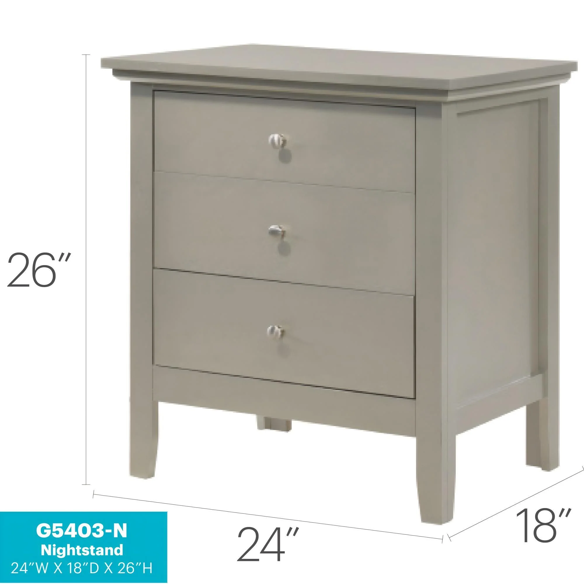 3 Drawer Nightstand & Dove Tailed Drawers - Image 22