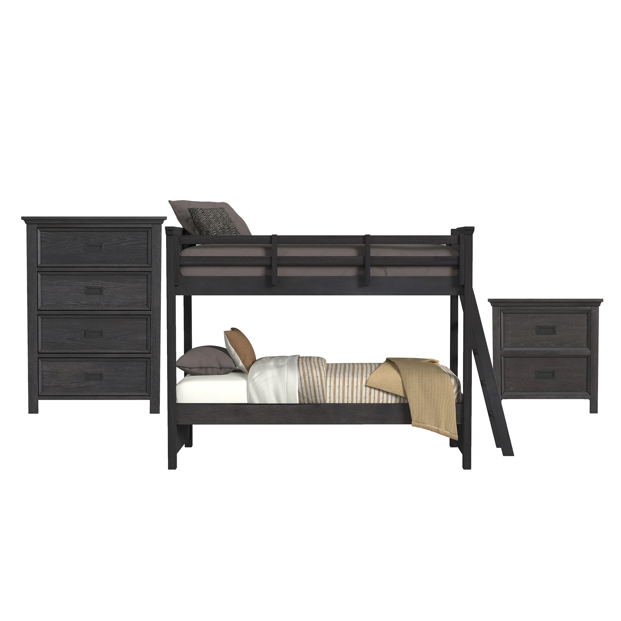 Hampton Kids - Bunk With Ladder Bedroom Set - Image 6