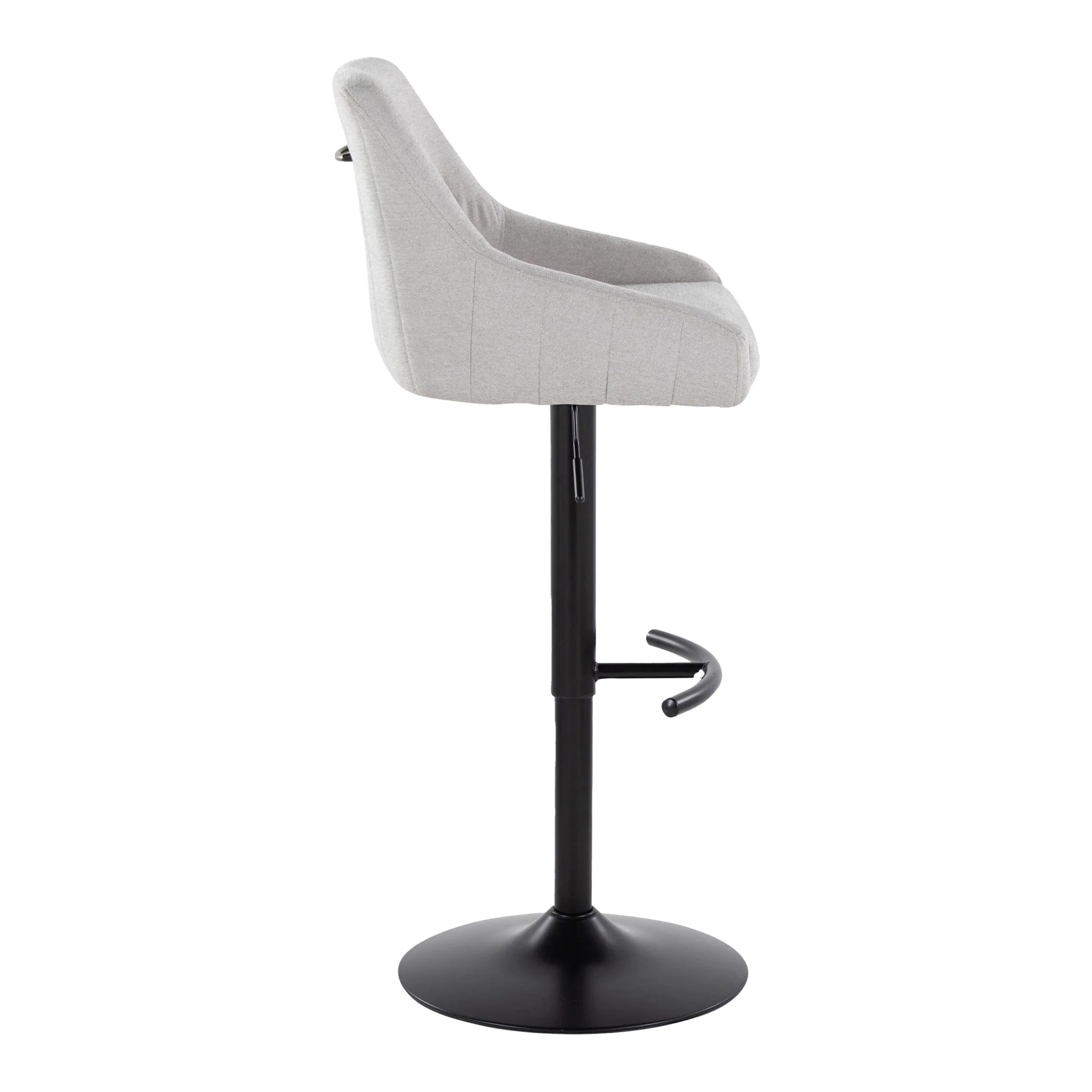 Hannah - Transitional Adjustable Barstool With Swivel With Rounded T Footrest (Set of 2) - Image 11