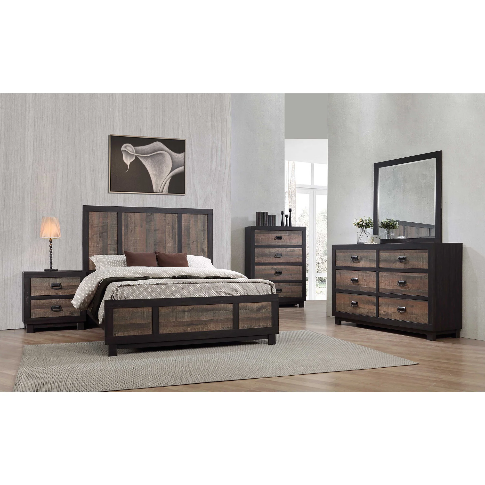 Harlington - 2-Drawer Nightstand - Dark Chocolate - Image 3