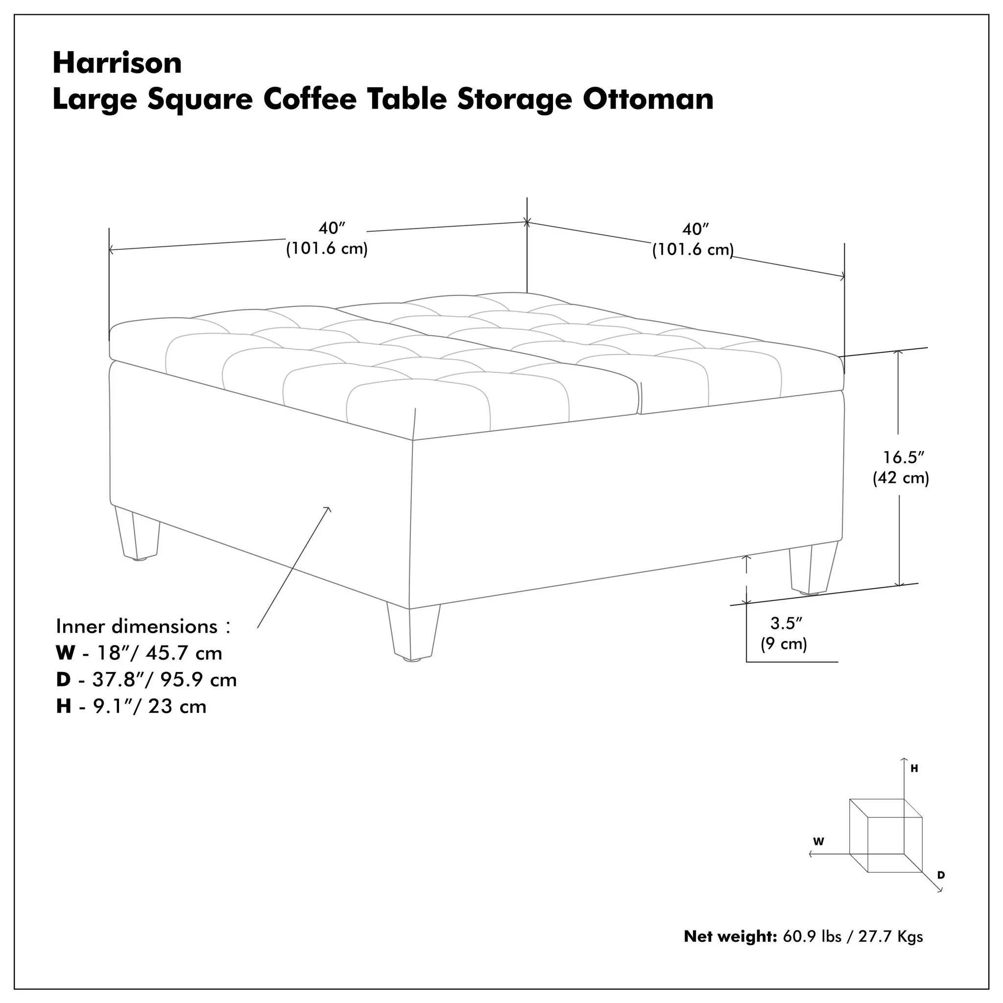 Harrison - Upholstered Coffee Table Storage Ottoman - Image 47