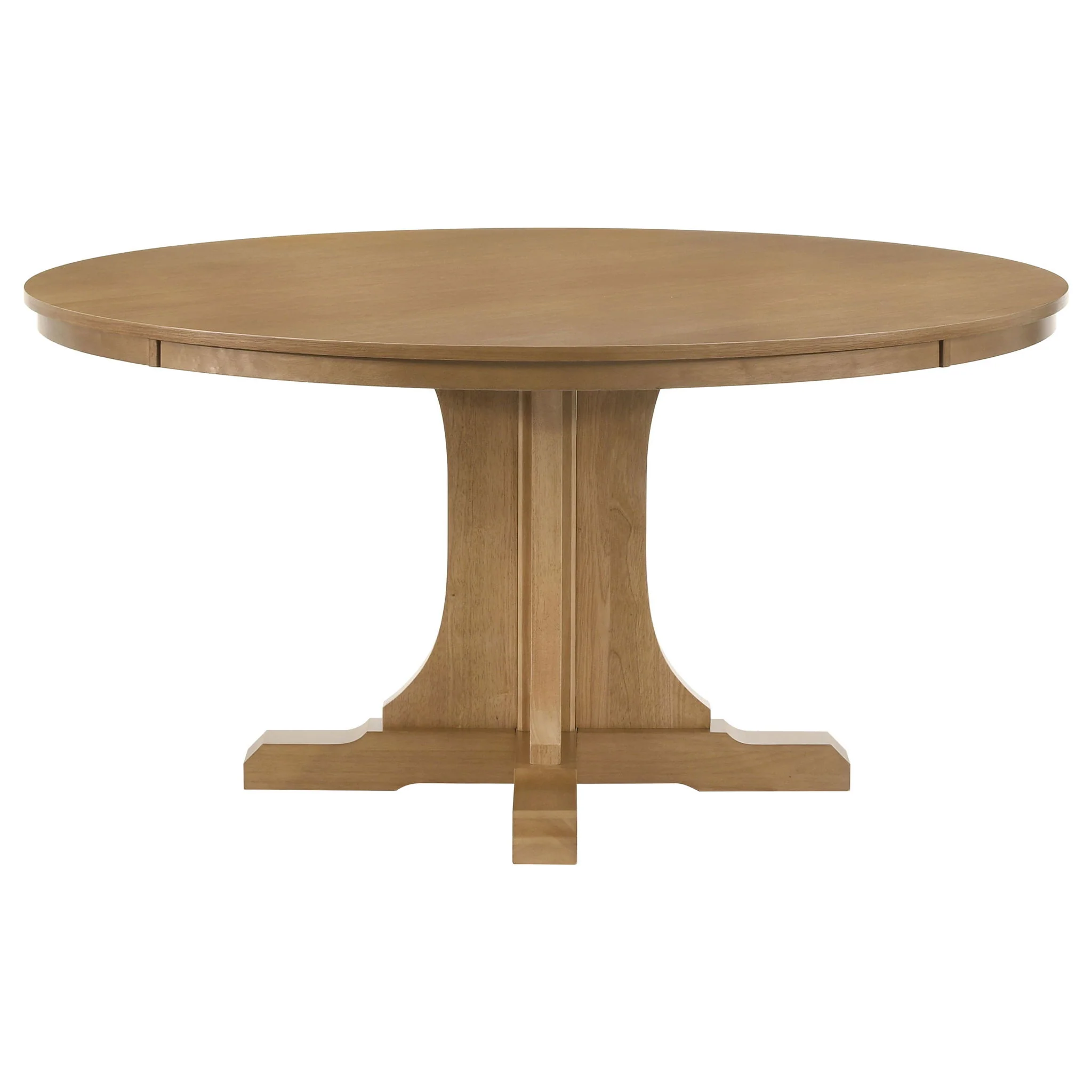 Hartville 5-piece Round Dining Table Set Natural Light Brown - Image 3