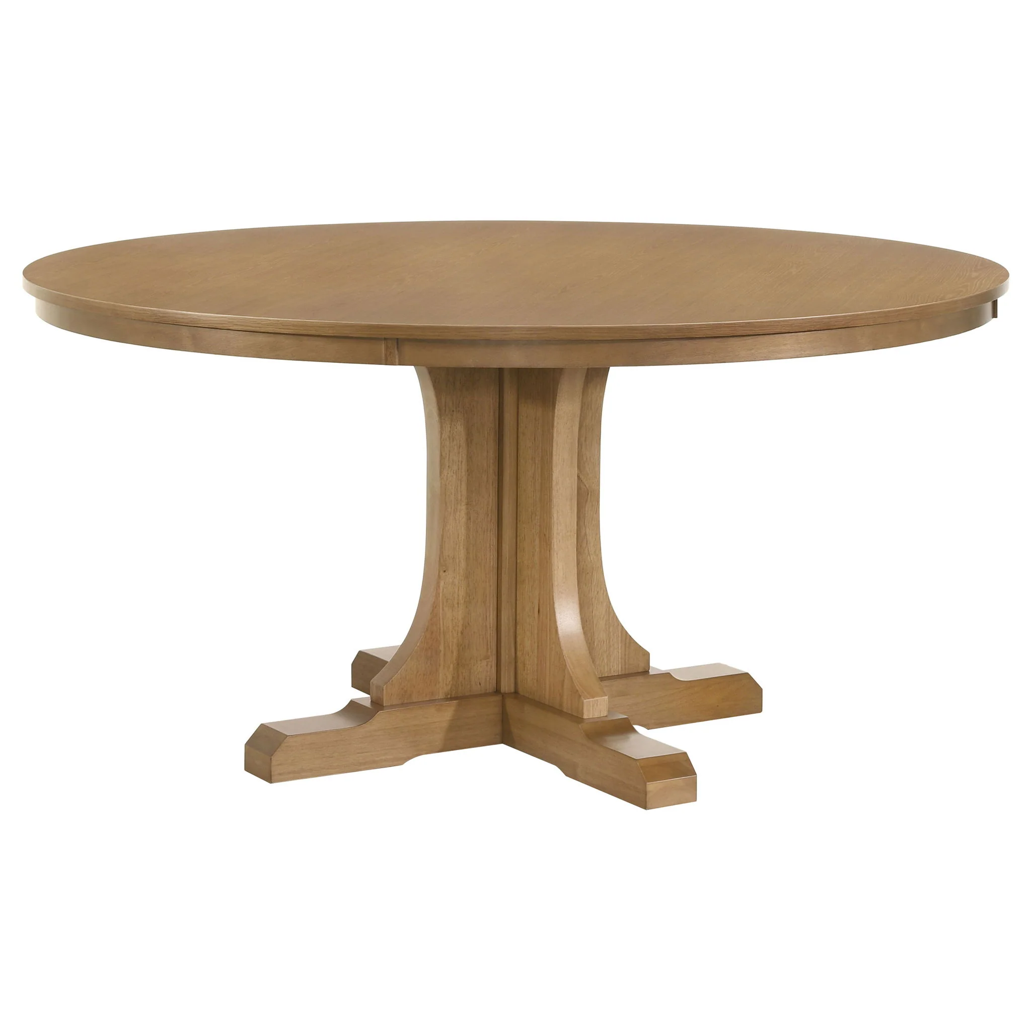 Hartville 5-piece Round Dining Table Set Natural Light Brown - Image 4
