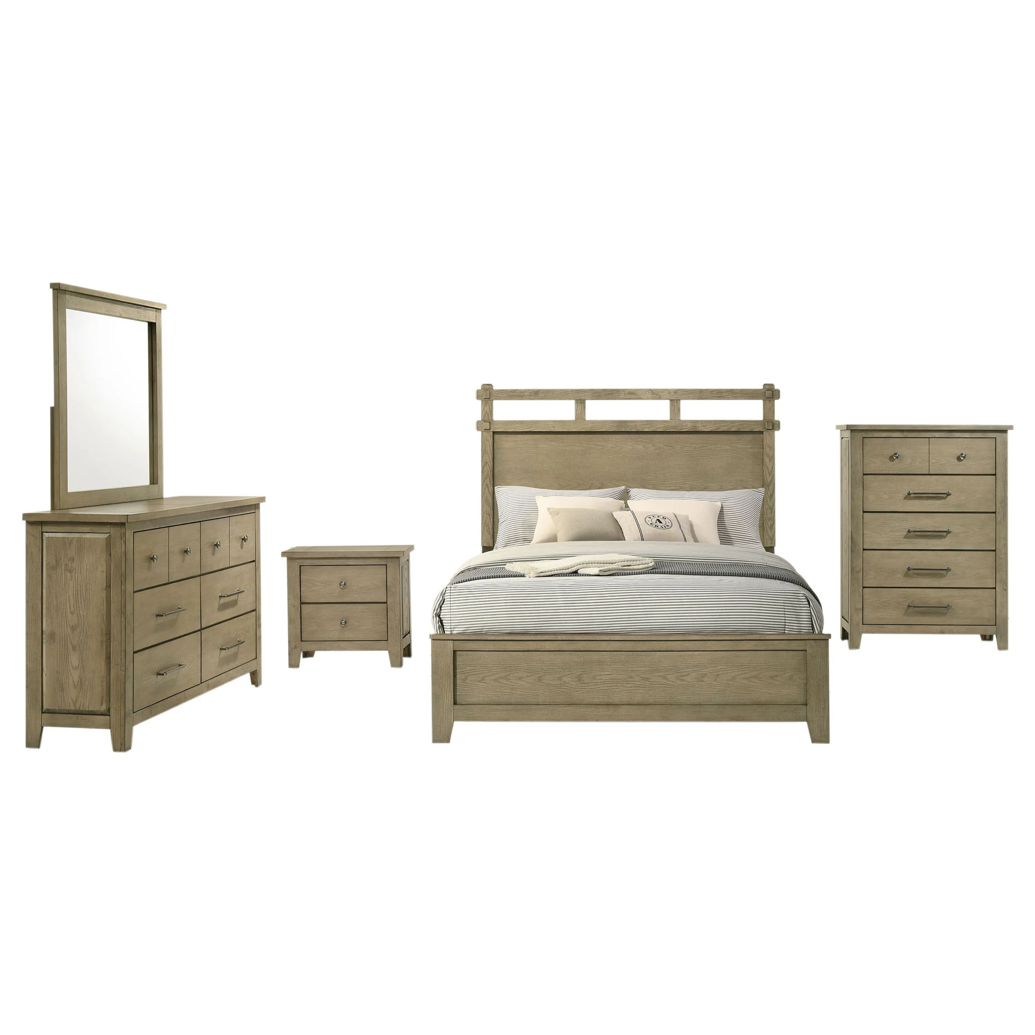 Hazlewood 5-piece Queen Bedroom Set Vineyard Oak - Image 2