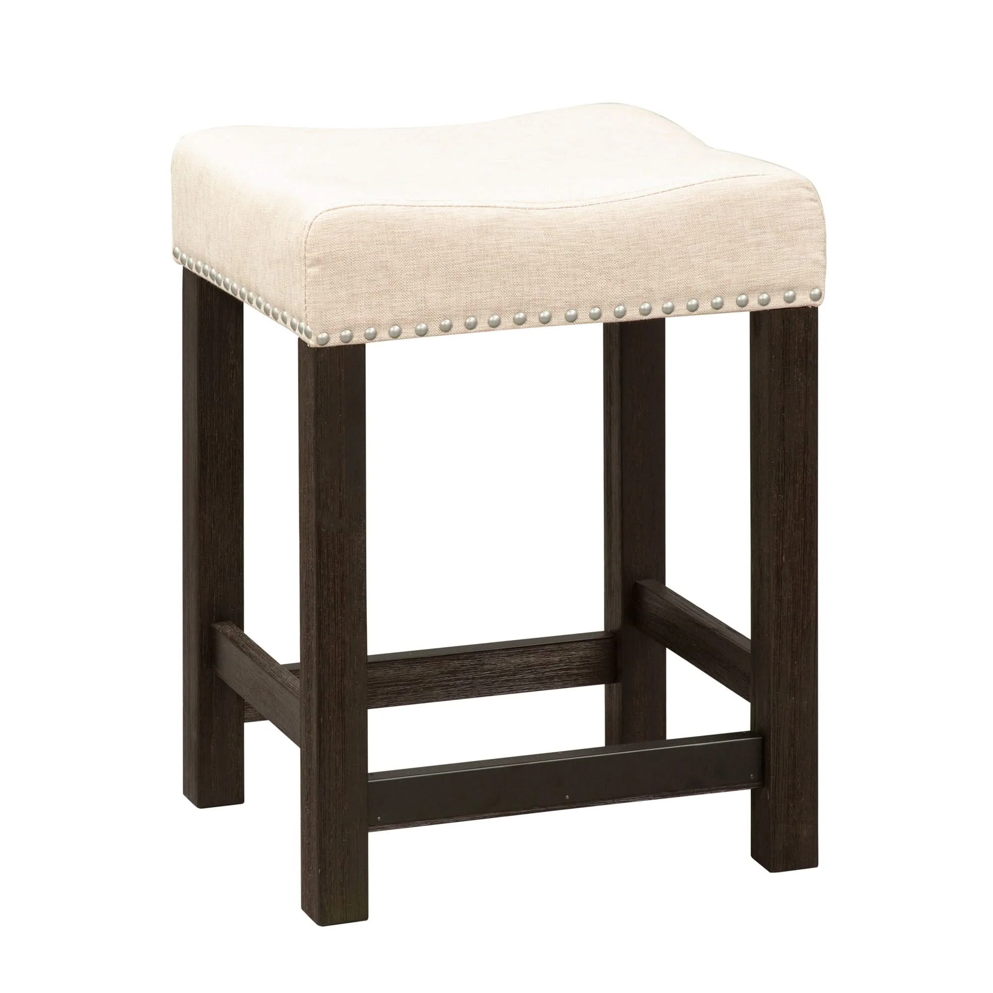 Heatherbrook - Upholstered Console Stool - Charcoal & Ash - Image 4