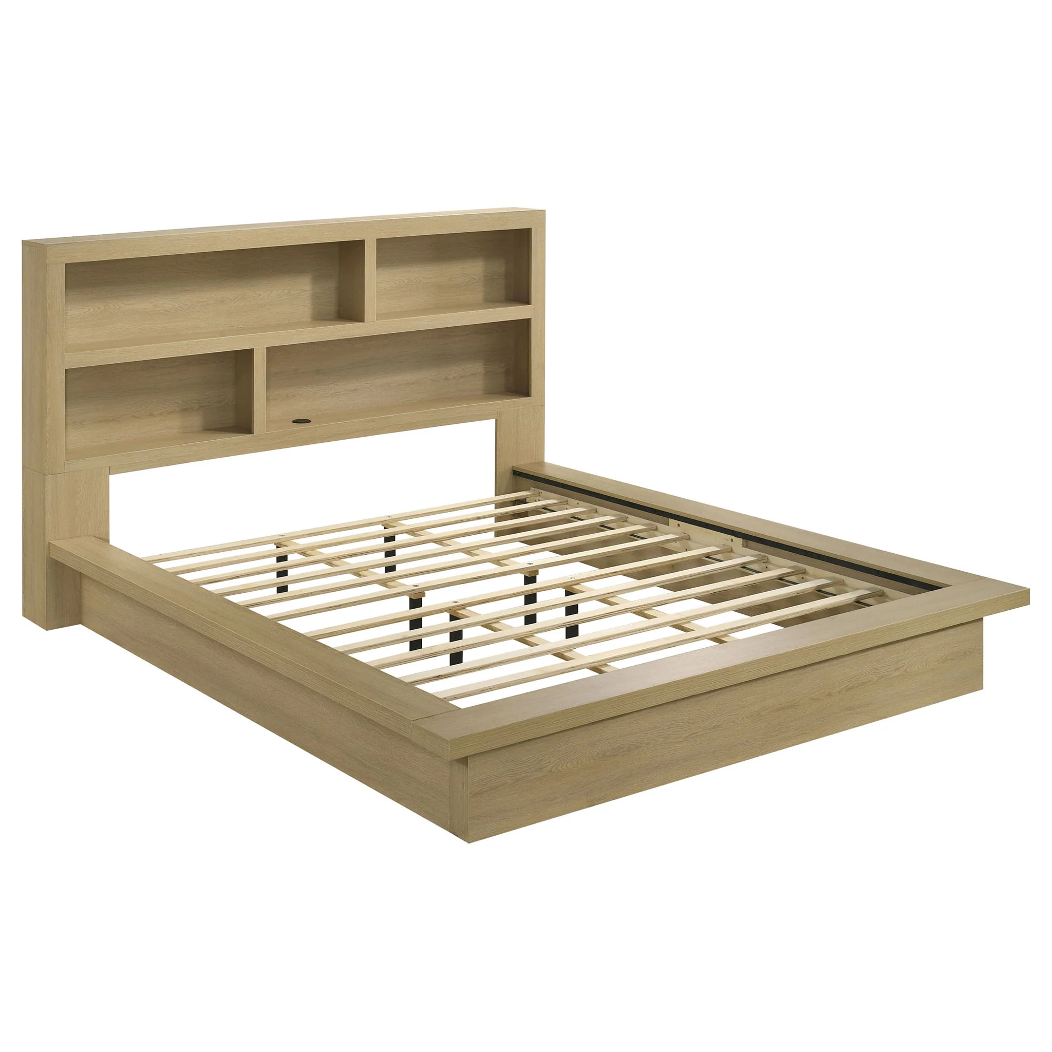 Hendricks 4-piece California King Bedroom Set Light Oak - Image 4