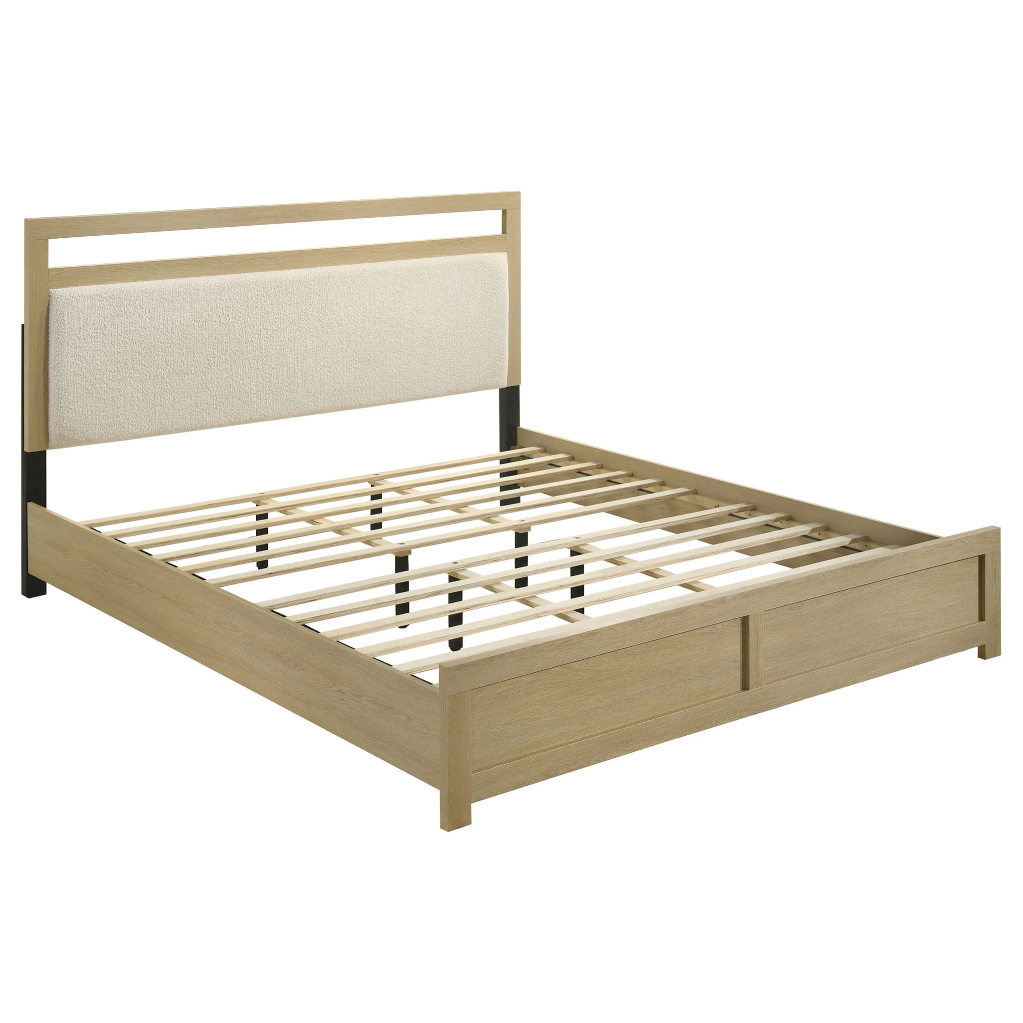 Hendricks 4-piece Eastern King Bedroom Set Light Oak - Image 4
