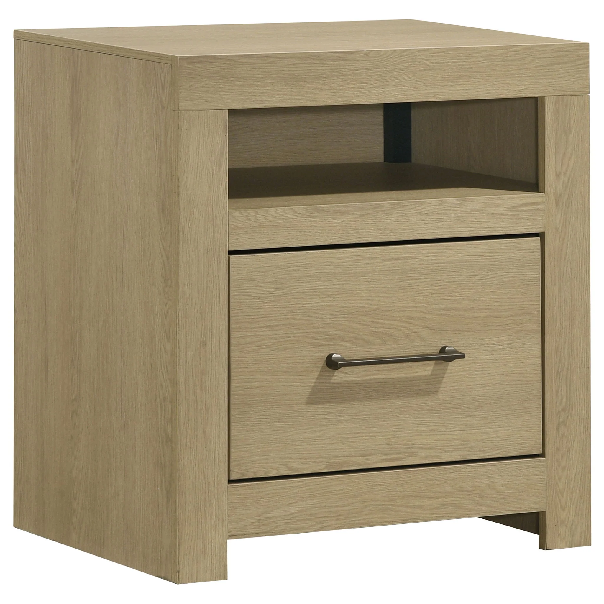 Hendricks 4-piece Eastern King Bedroom Set Light Oak - Image 2