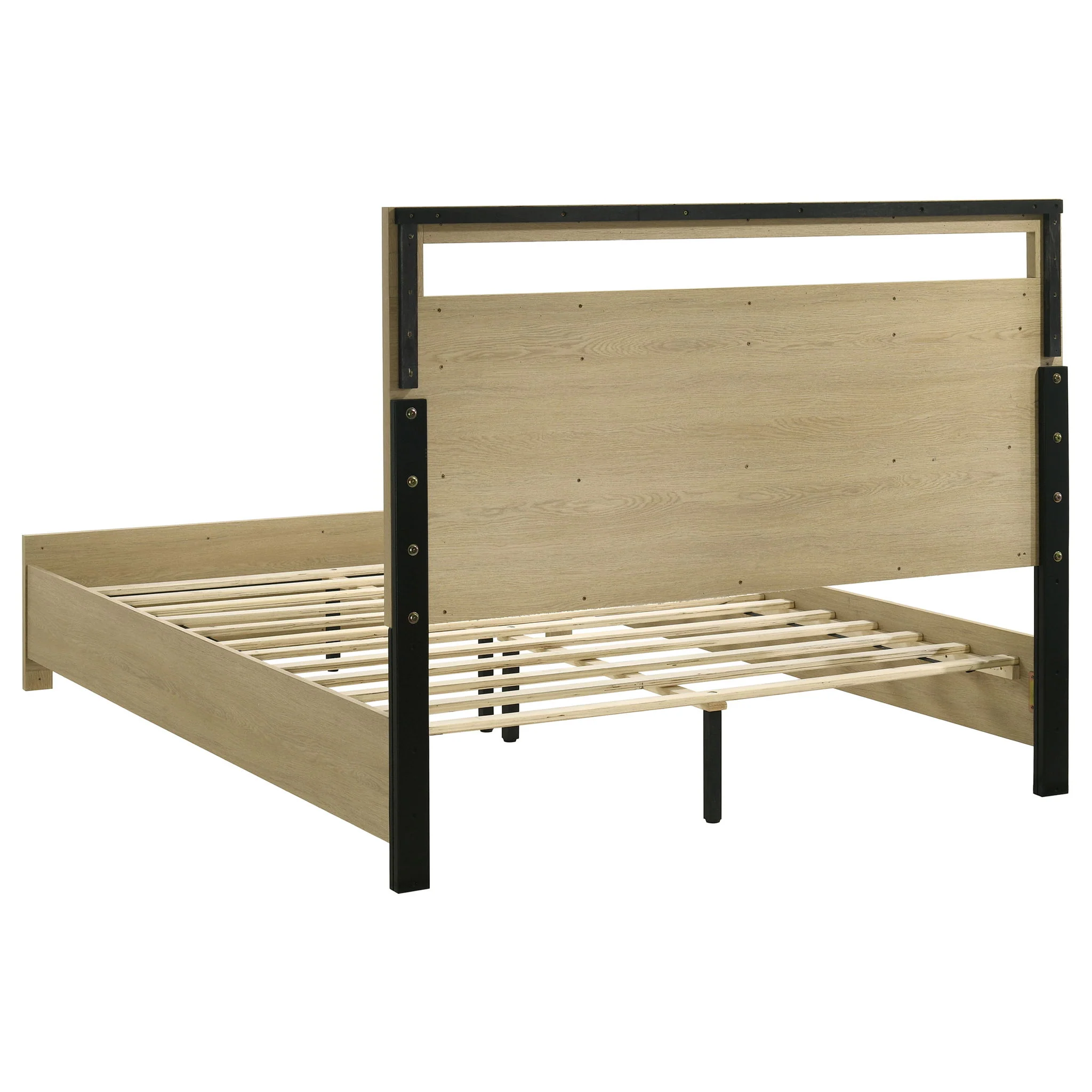Hendricks 4-piece Queen Bedroom Set Light Oak - Image 3