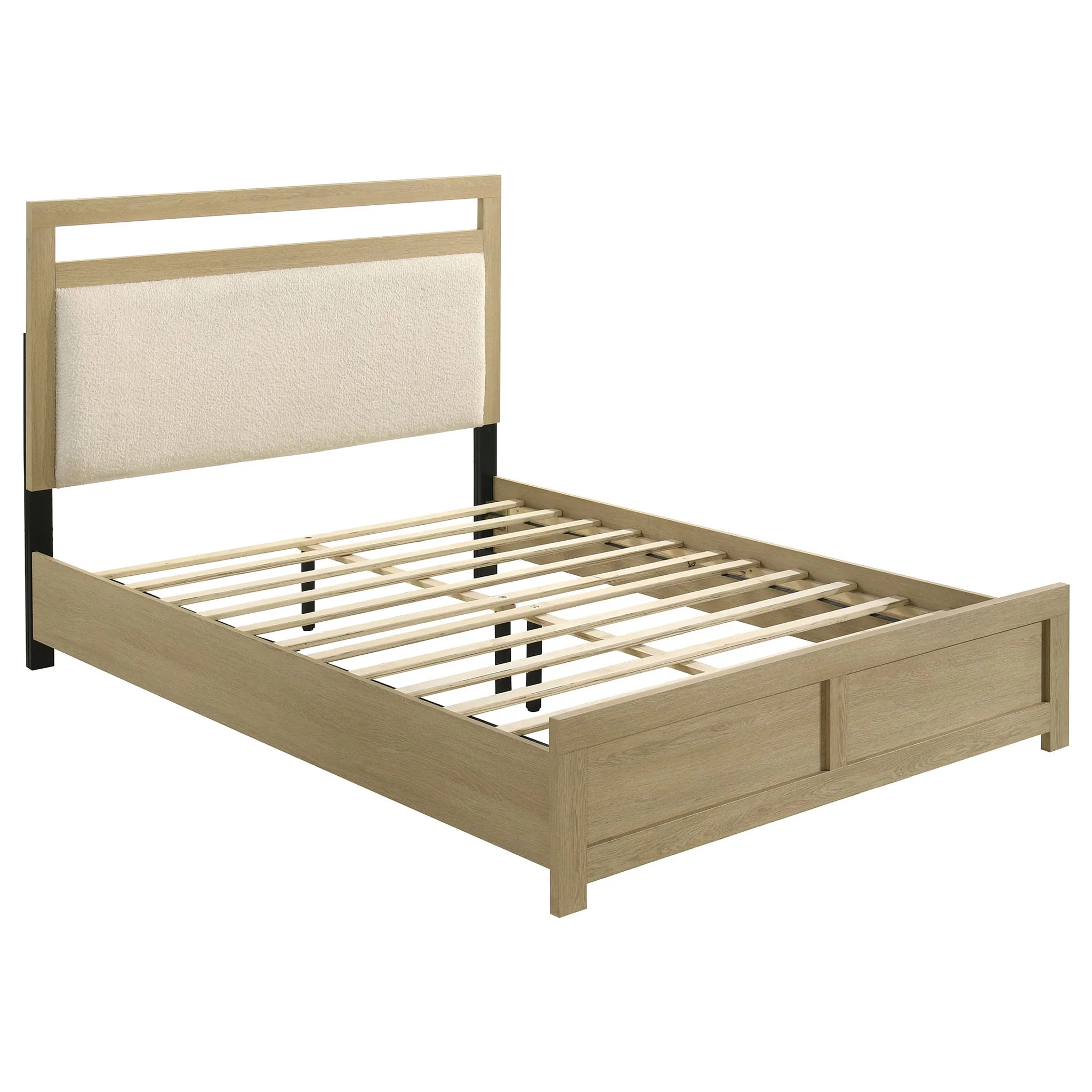Hendricks 4-piece Queen Bedroom Set Light Oak - Image 4