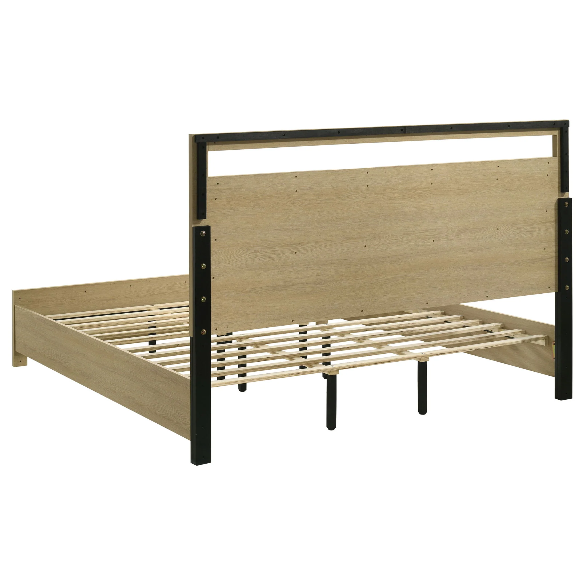 Hendricks 5-piece California King Bedroom Set Light Oak - Image 4
