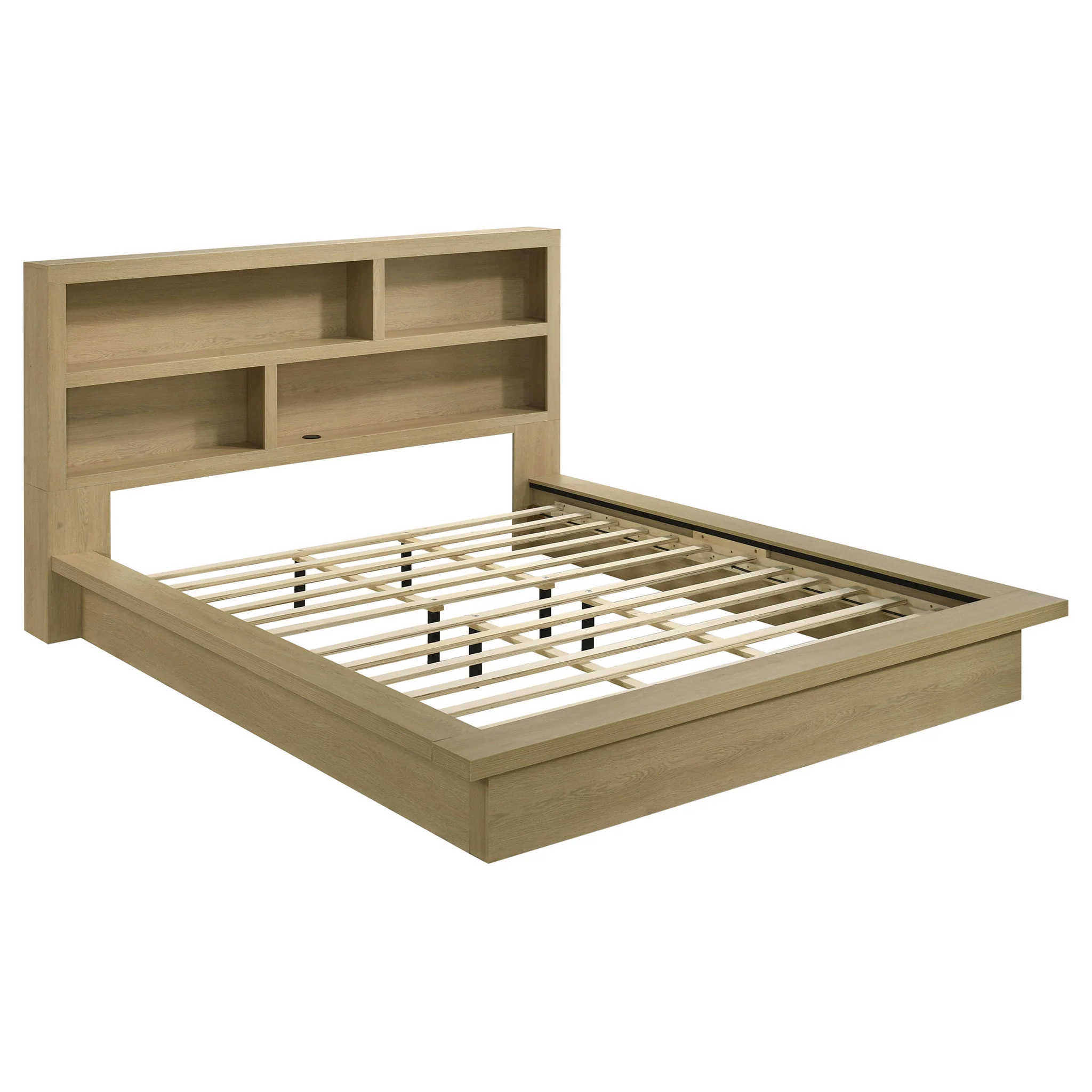 Hendricks 5-piece Eastern King Bedroom Set Light Oak - Image 4