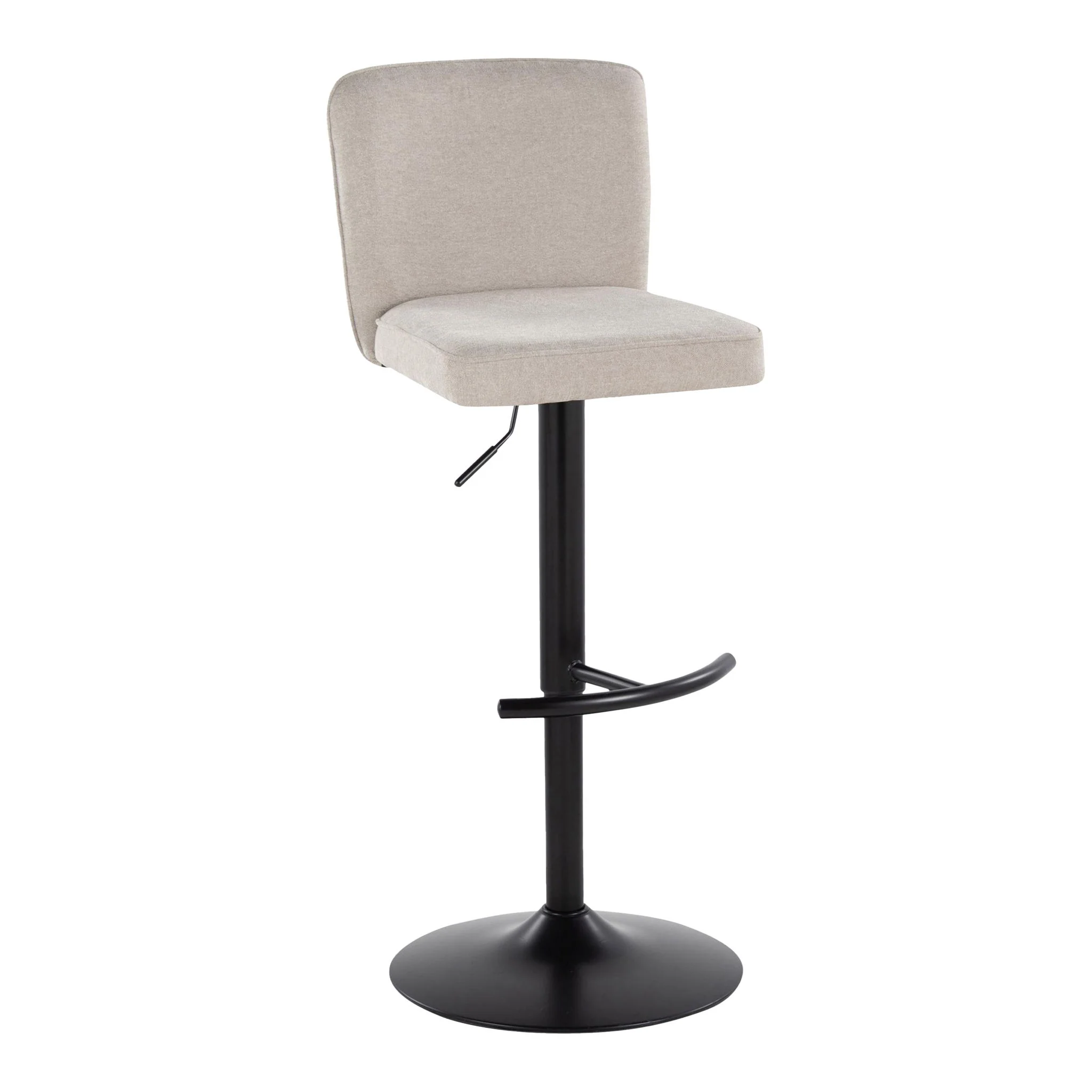Henry - Contemporary Adjustable Barstool & Swivel With Rounded T Footrest (Set of 2) - Image 11